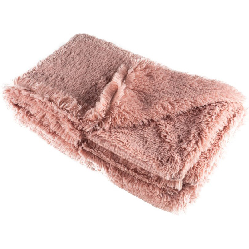 фото Подстилка-плед для животных foxie fur real из меха a22-cr-pink-l нежный розовый 127х100х1 см