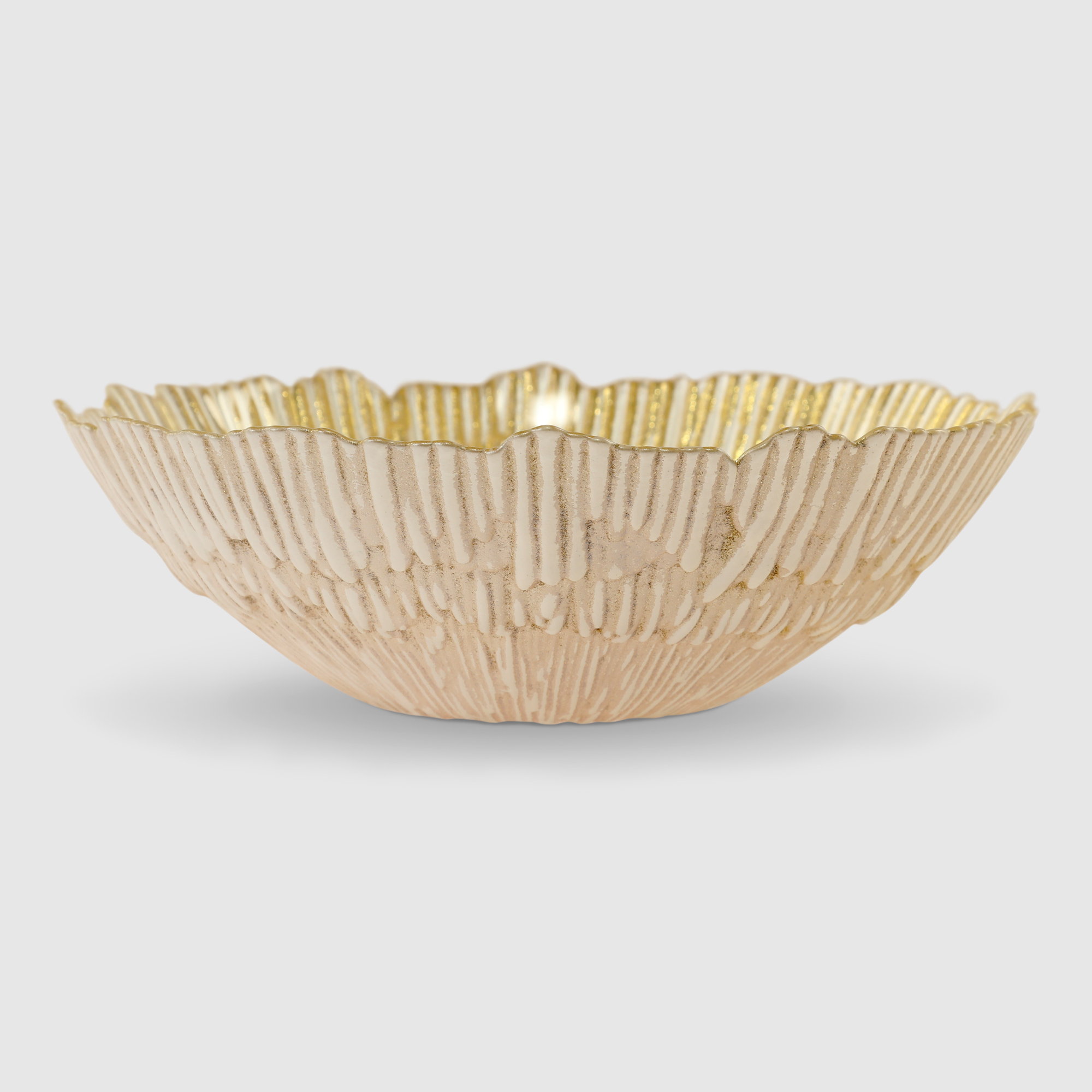 Салатник Mercury Tableware Felice gold 25,5 см жемчуг/золото