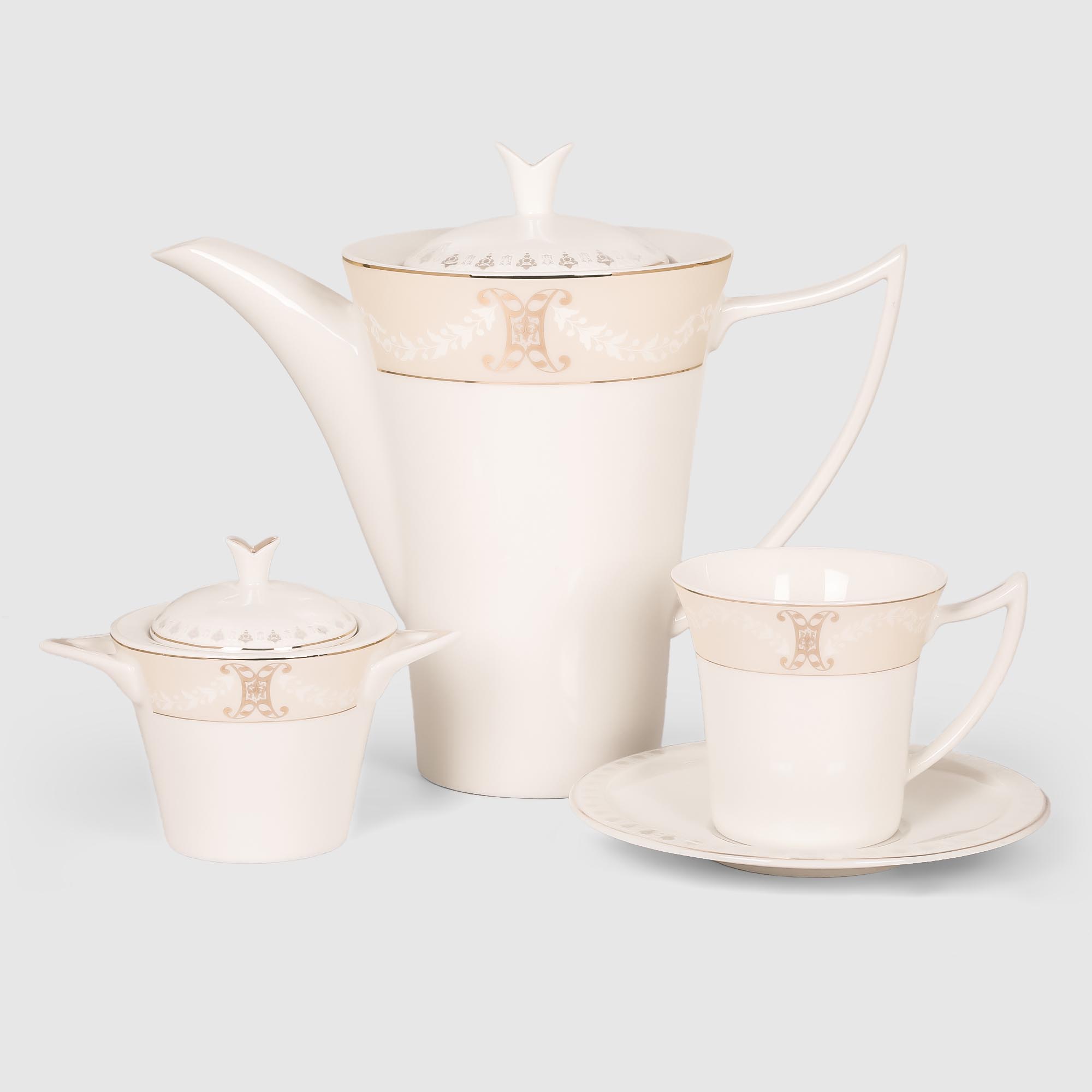 фото Сервиз чайный macbeth bone porcelain regalia 14 предметов 6 персон