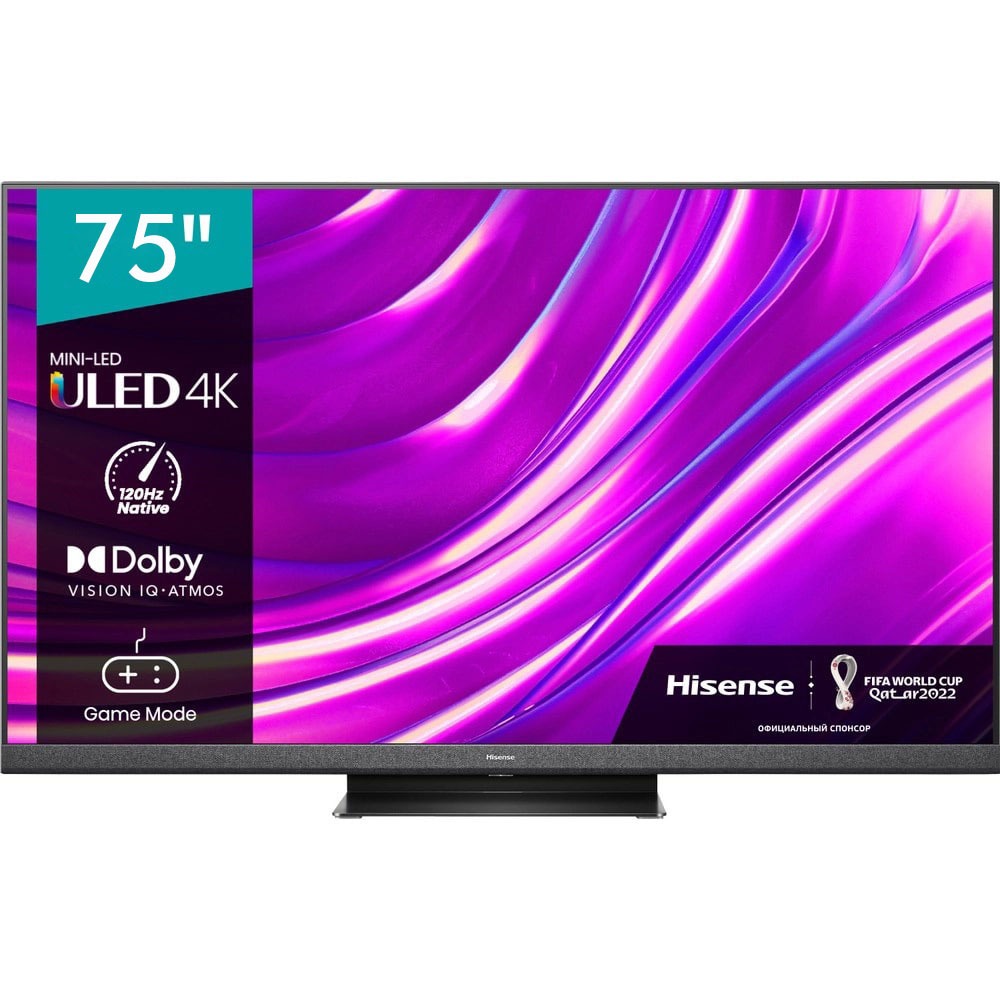 Телевизор Hisense 75U8HQ, цвет серый