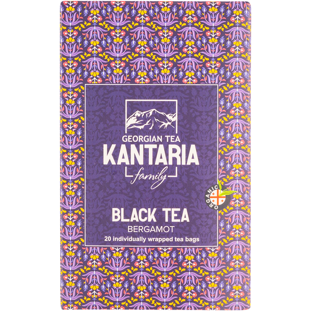 Черный чай Kantaria Бергамот 20 пирамидок, 50 г
