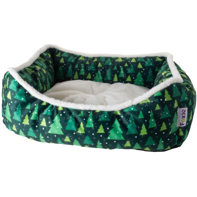 Лежак для животных Foxie Fir A22-NYF-GREEN-M зеленый 70х60х18 см, размер для средних пород