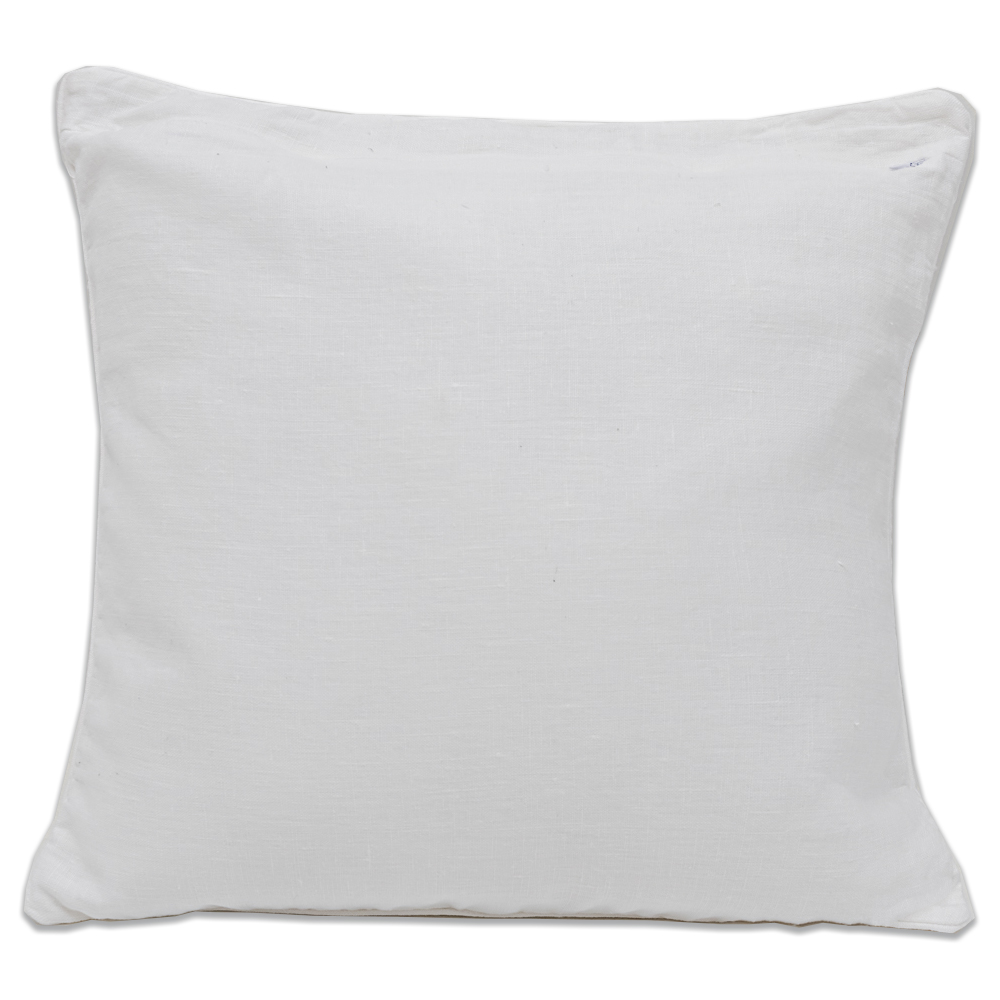 фото Декоративная подушка с кантом linen love отбеленный белая 45х45 см