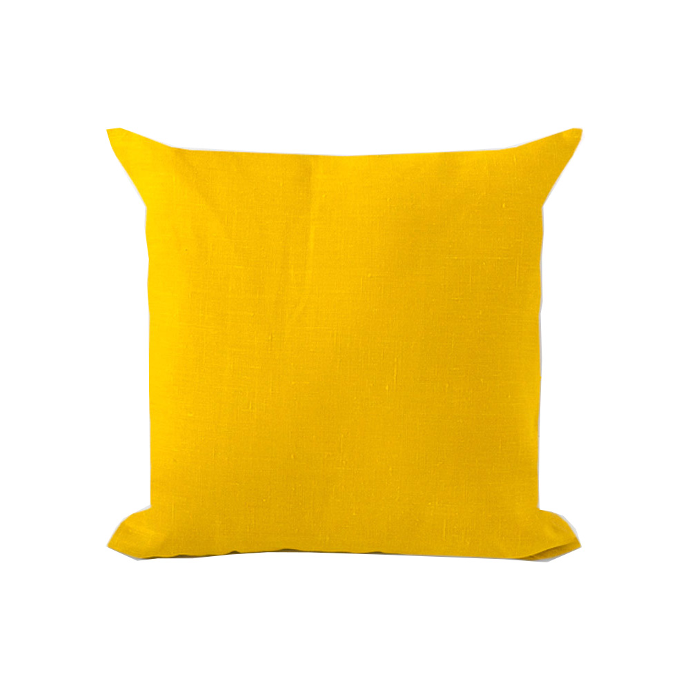 фото Декоративная подушка linen love золотые искры жёлтая 45х45 см