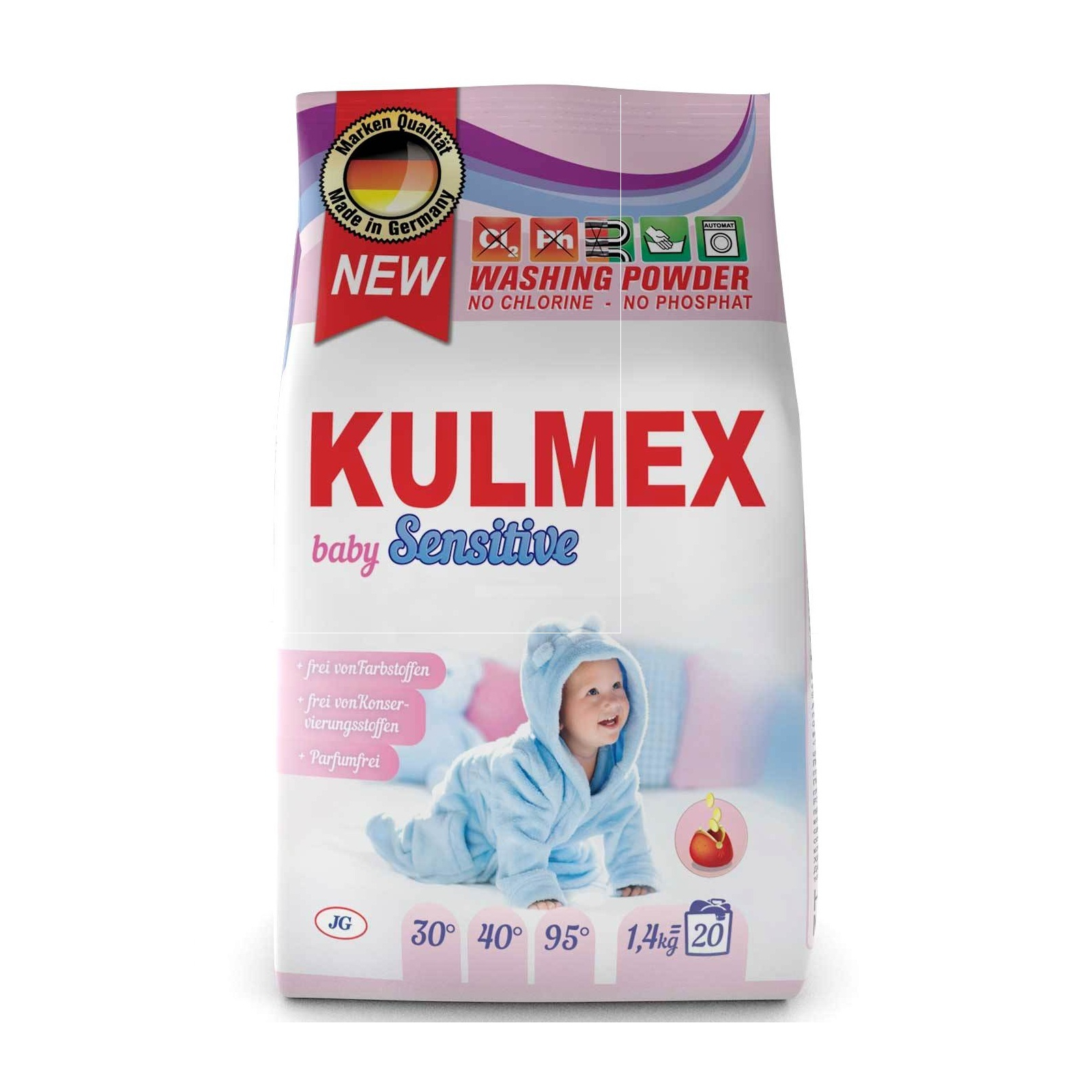 Стиральный порошок Kulmex Baby Sensitive для детского белья, 1,4 кг