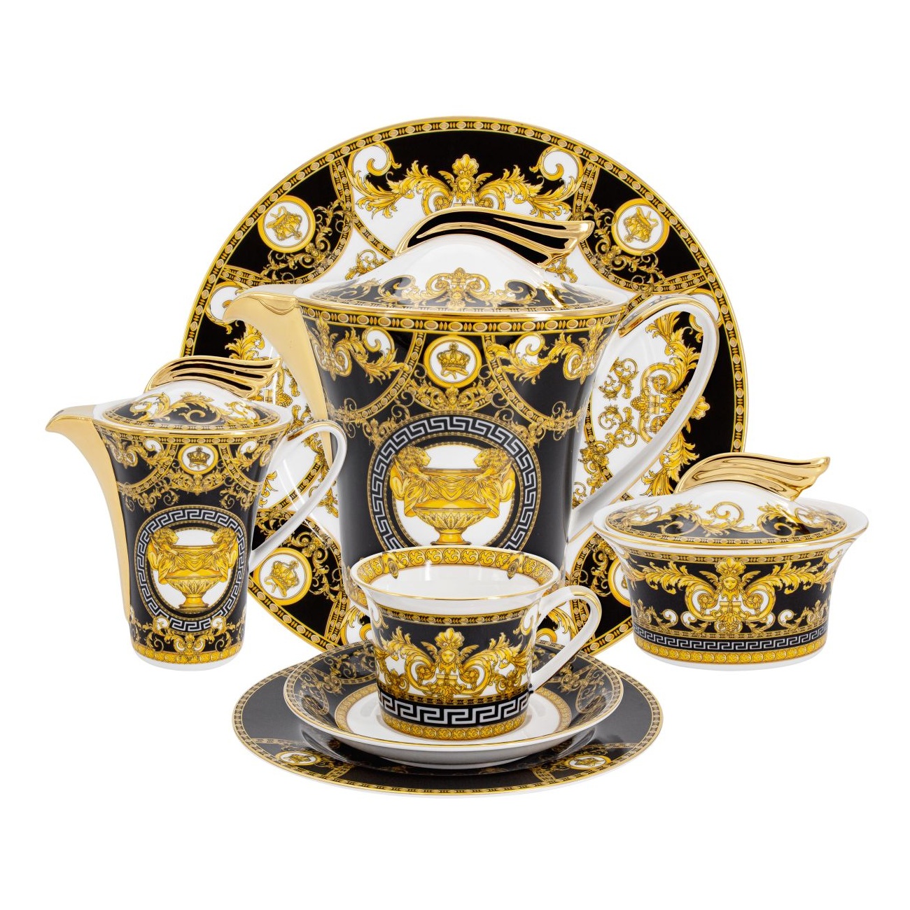 фото Сервиз чайный royal crown монплезир 50 предметов 12 персон