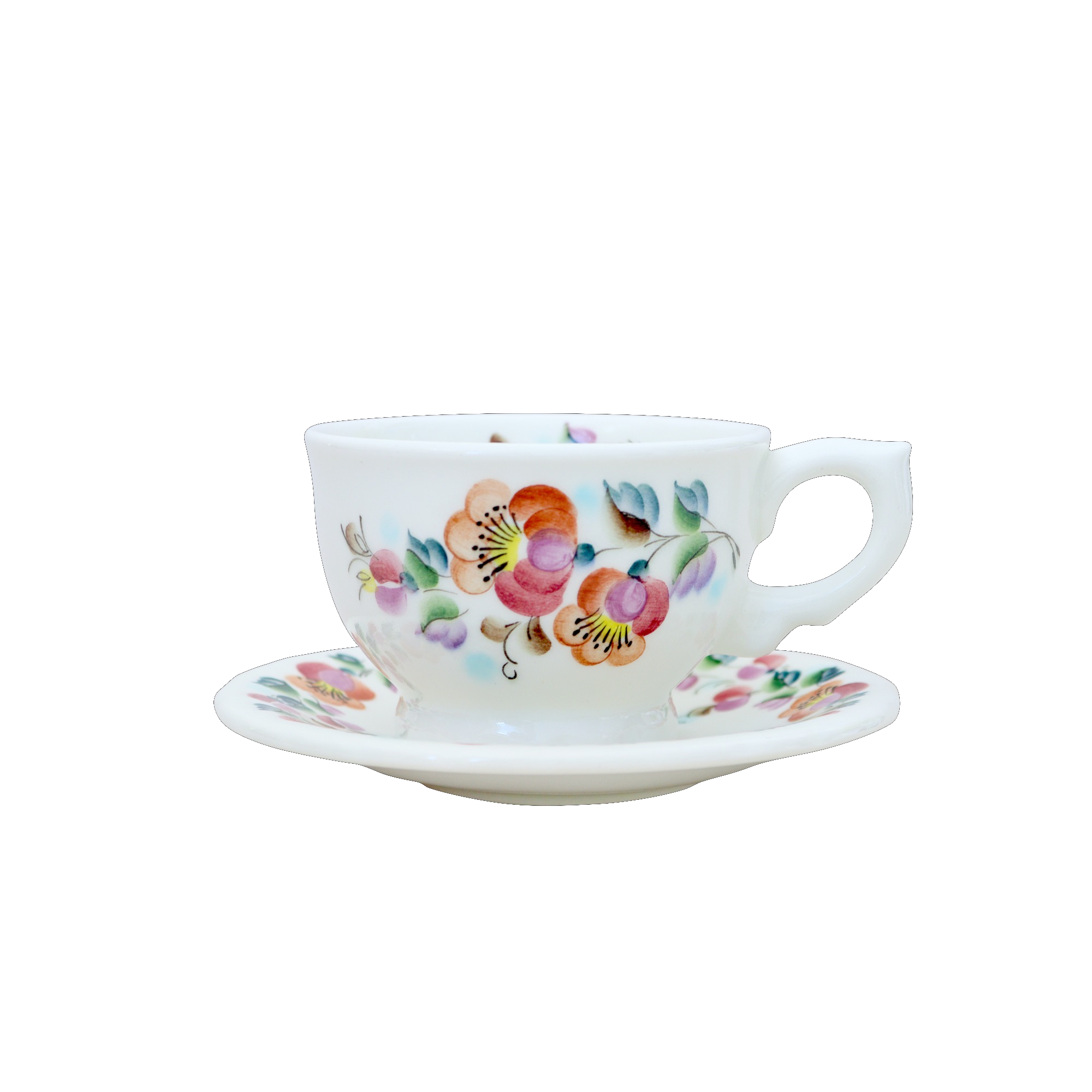 Пара чайная Семикаракорская керамика Каприз 0,29 л, цвет белый - фото 1