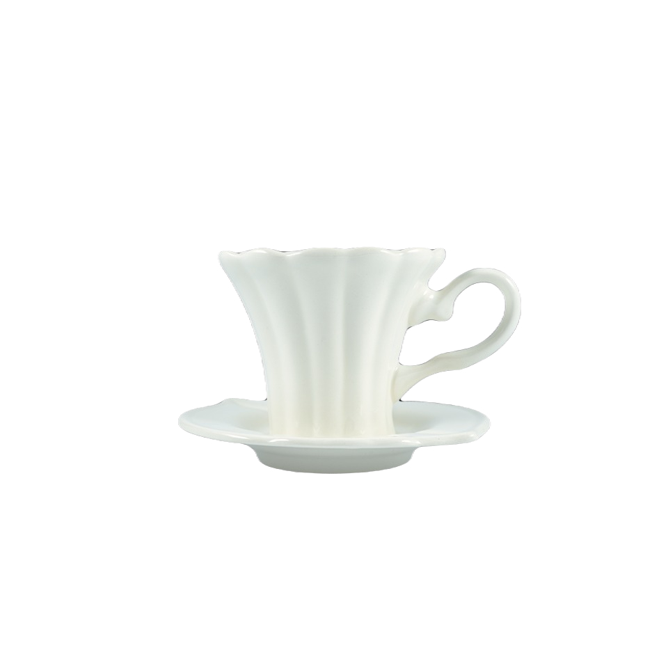 Чайная пара Семикаракорская керамика Очарование, 180 мл, цвет белый - фото 1