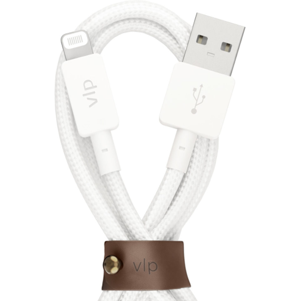 Кабель VLP Nylon Cable USB A -Lightning MFI белый - фото 2