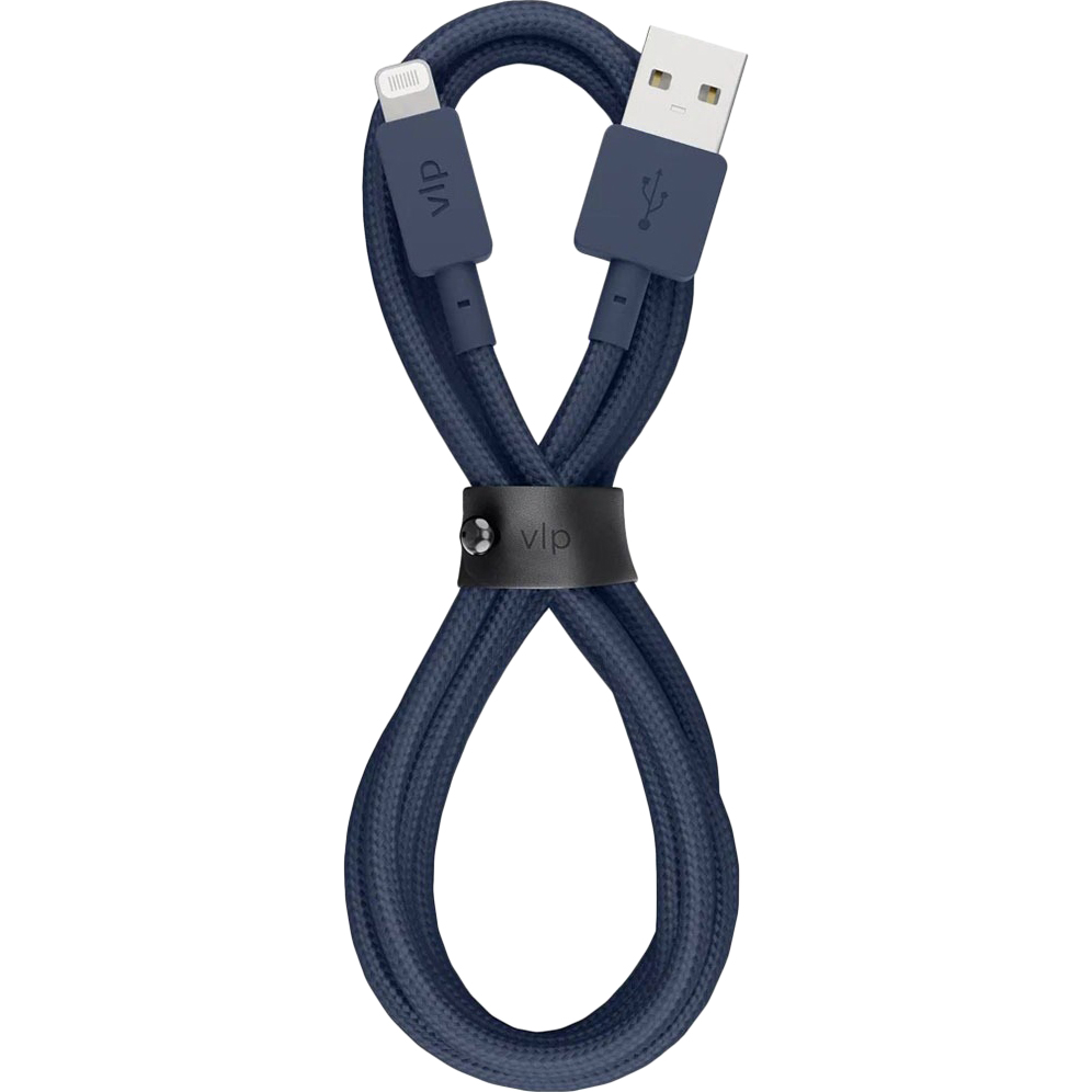 Кабель VLP Nylon Cable USB A -Lightning MFI темно-синий - фото 1