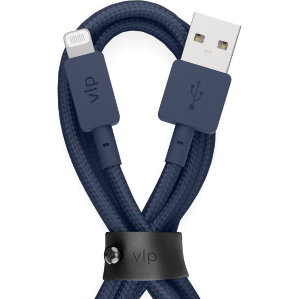 Кабель VLP Nylon Cable USB A -Lightning MFI темно-синий - фото 2