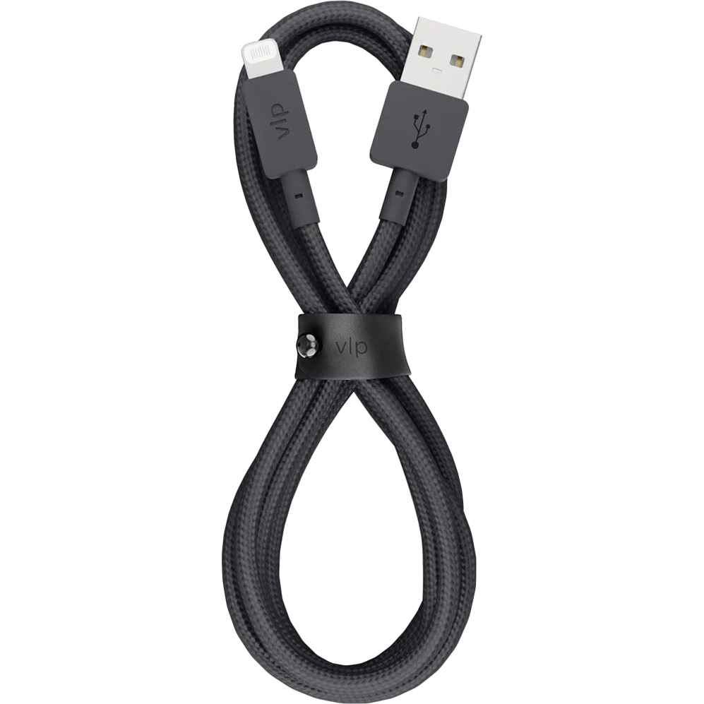 Кабель VLP Nylon Cable USB A -Lightning MFI черный - фото 1