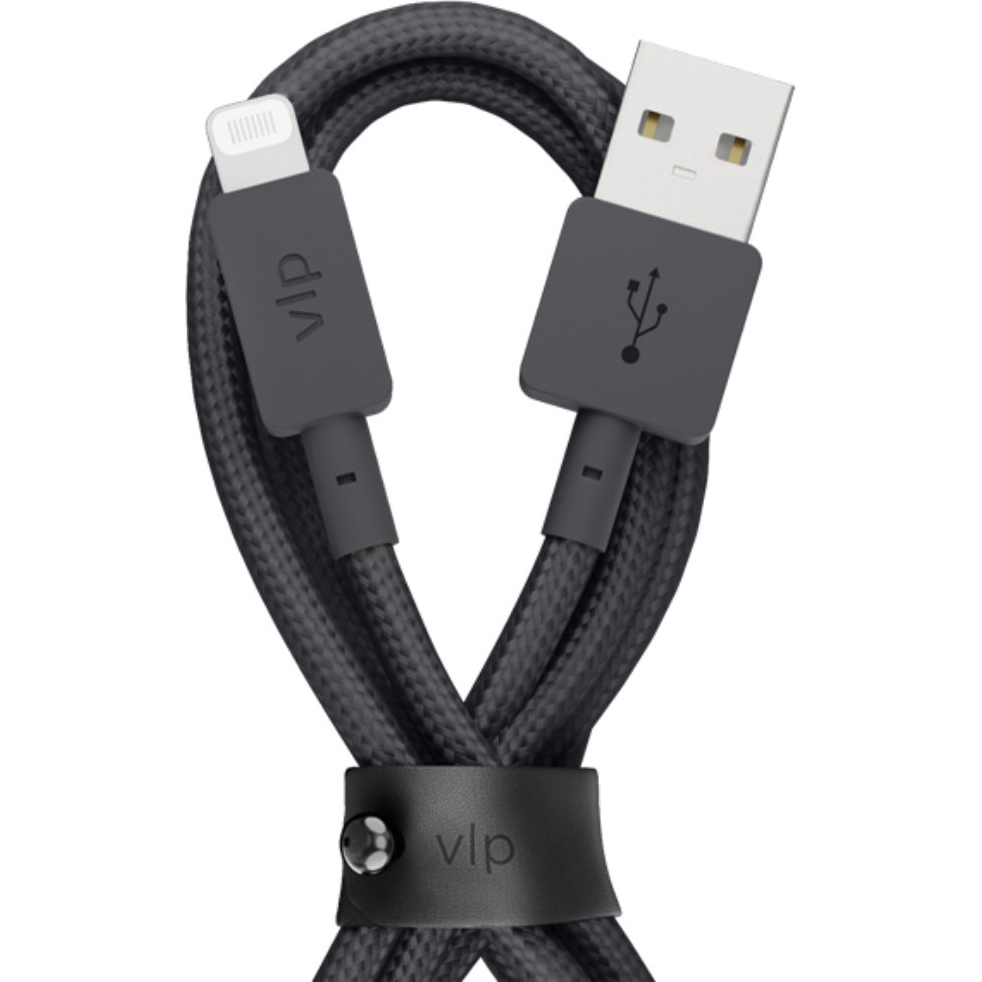 Кабель VLP Nylon Cable USB A -Lightning MFI черный - фото 2