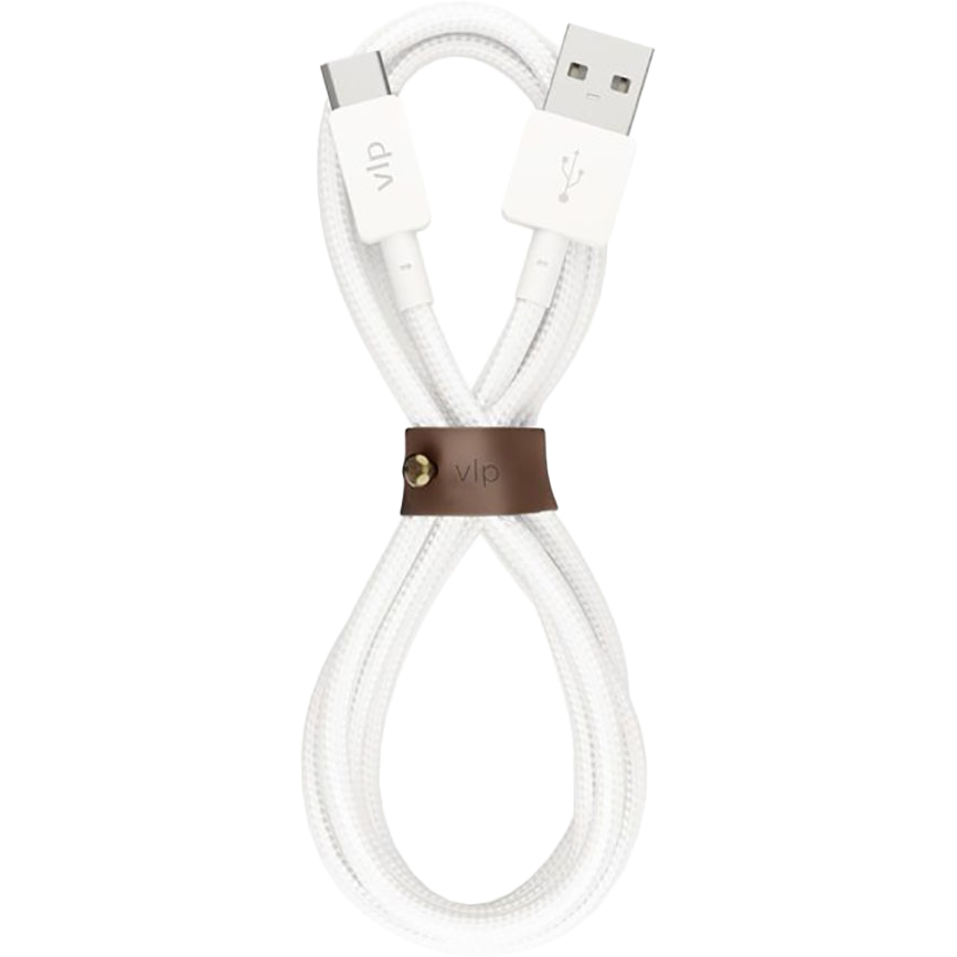 Кабель VLP Nylon Cable USB A - USB C белый
