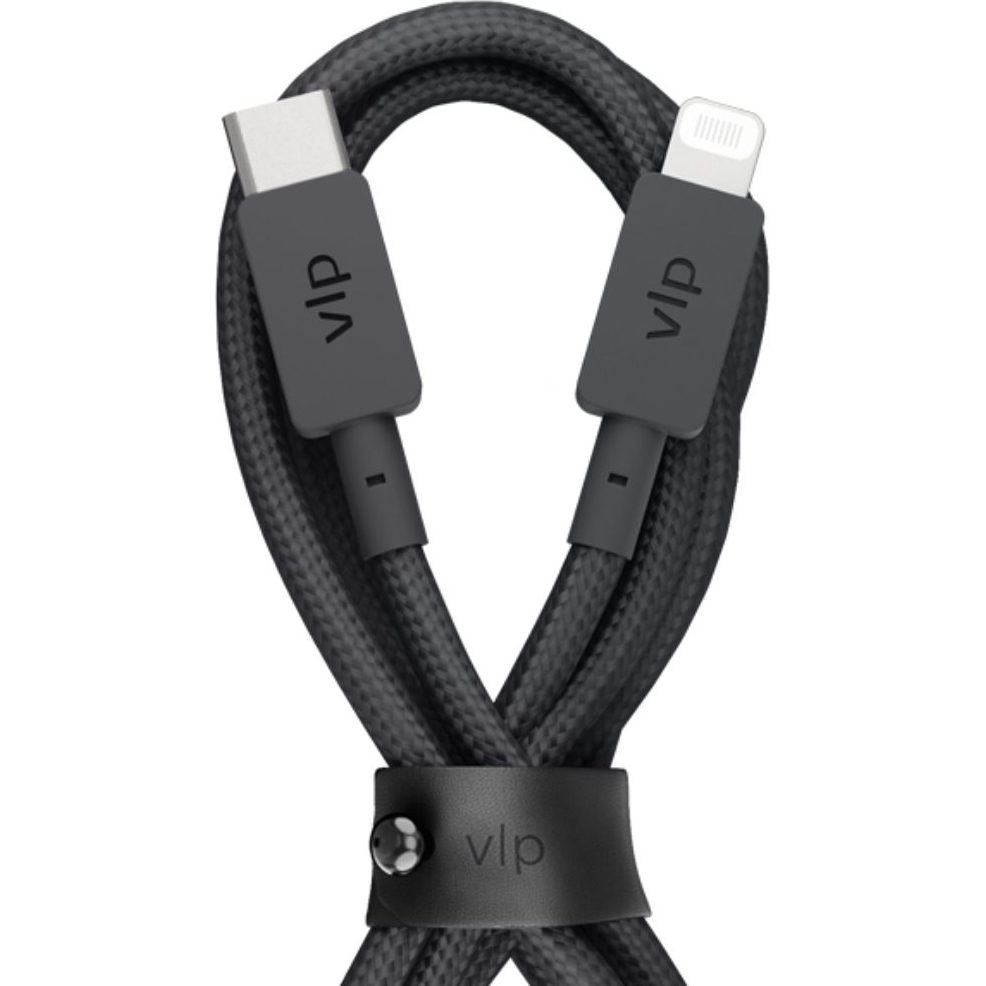 фото Кабель vlp nylon cable usb с - lightning mfi черный