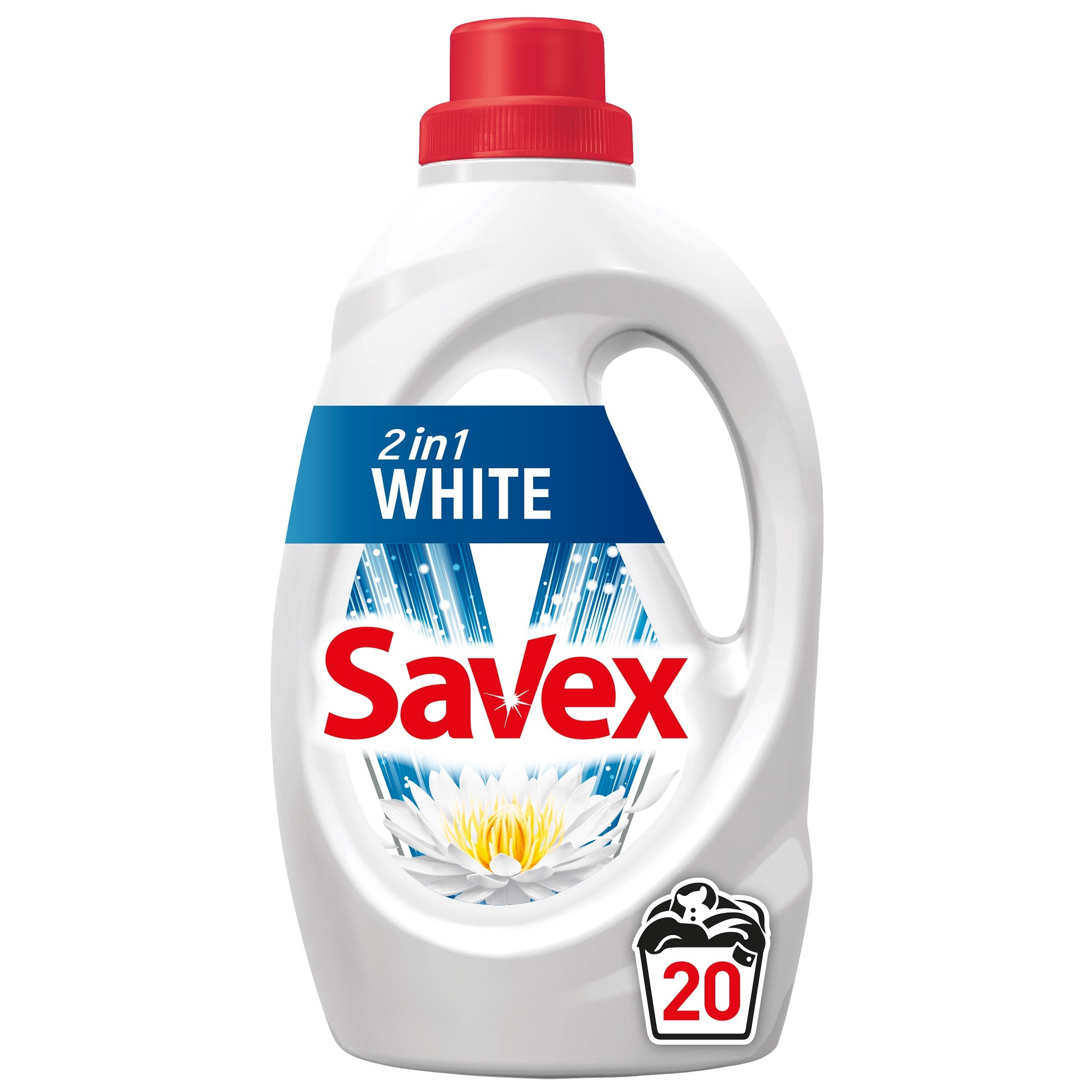 фото Средство для стирки savex 2в1 white 1,1 л