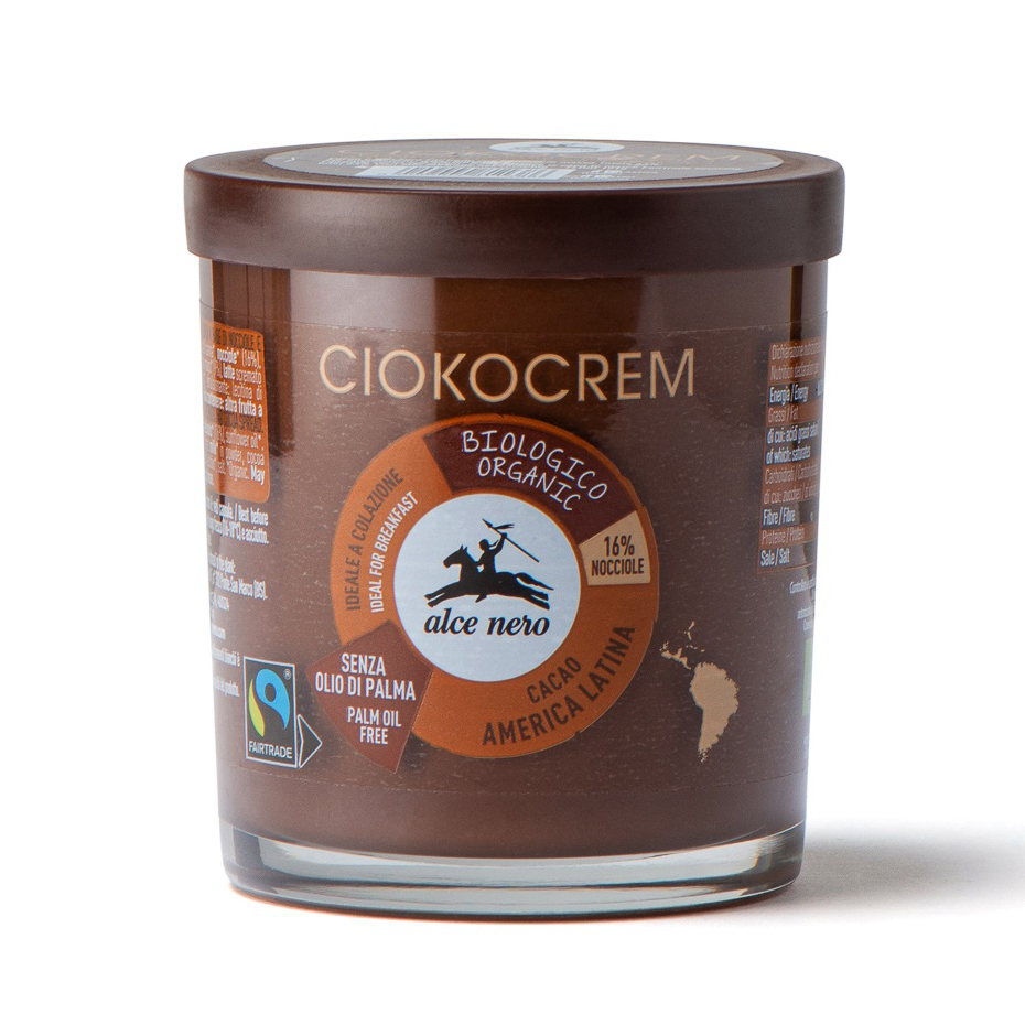 Орехово-шоколадная паста Alce Nero ORGANIC Ciokocrem 180 г