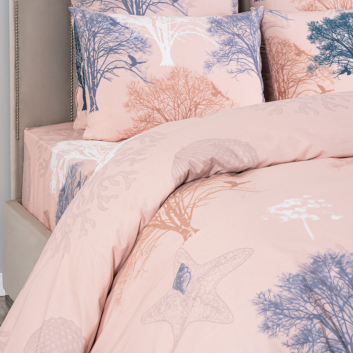 Комплект постельного белья Daily by T Элвуд розовый с сиреневым Двуспальный, цвет сиреневый, размер Двуспальный - фото 3