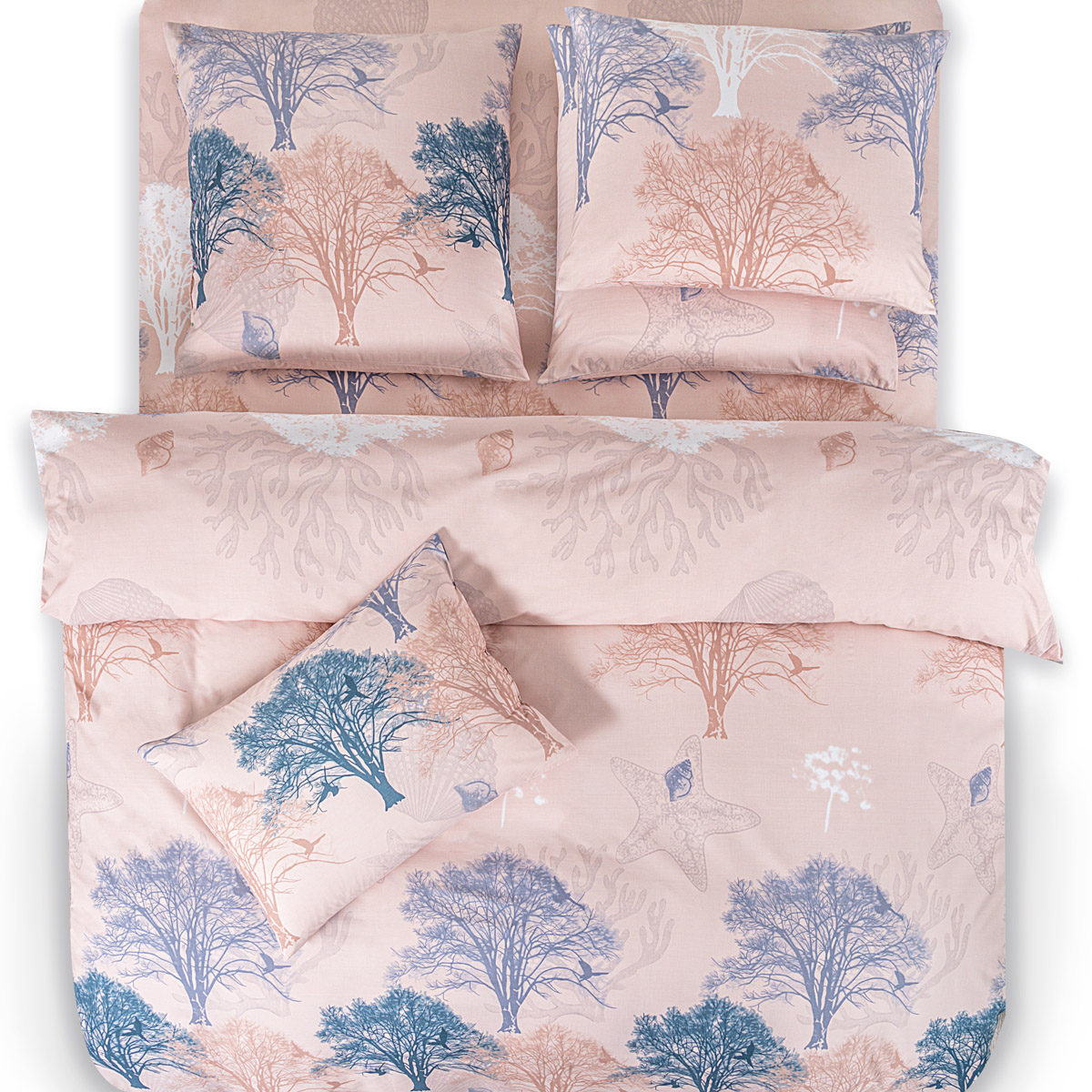 Комплект постельного белья Daily by T Элвуд розовый с сиреневым Двуспальный, цвет сиреневый, размер Двуспальный - фото 4