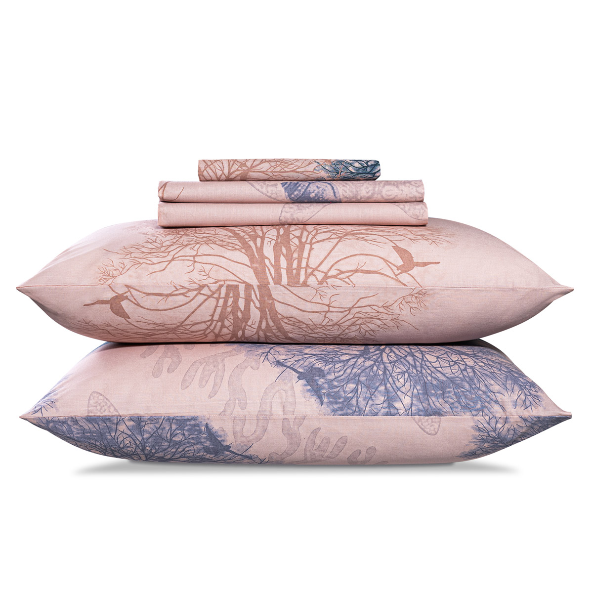 Комплект постельного белья Daily by T Элвуд розовый с сиреневым Двуспальный, цвет сиреневый, размер Двуспальный - фото 7