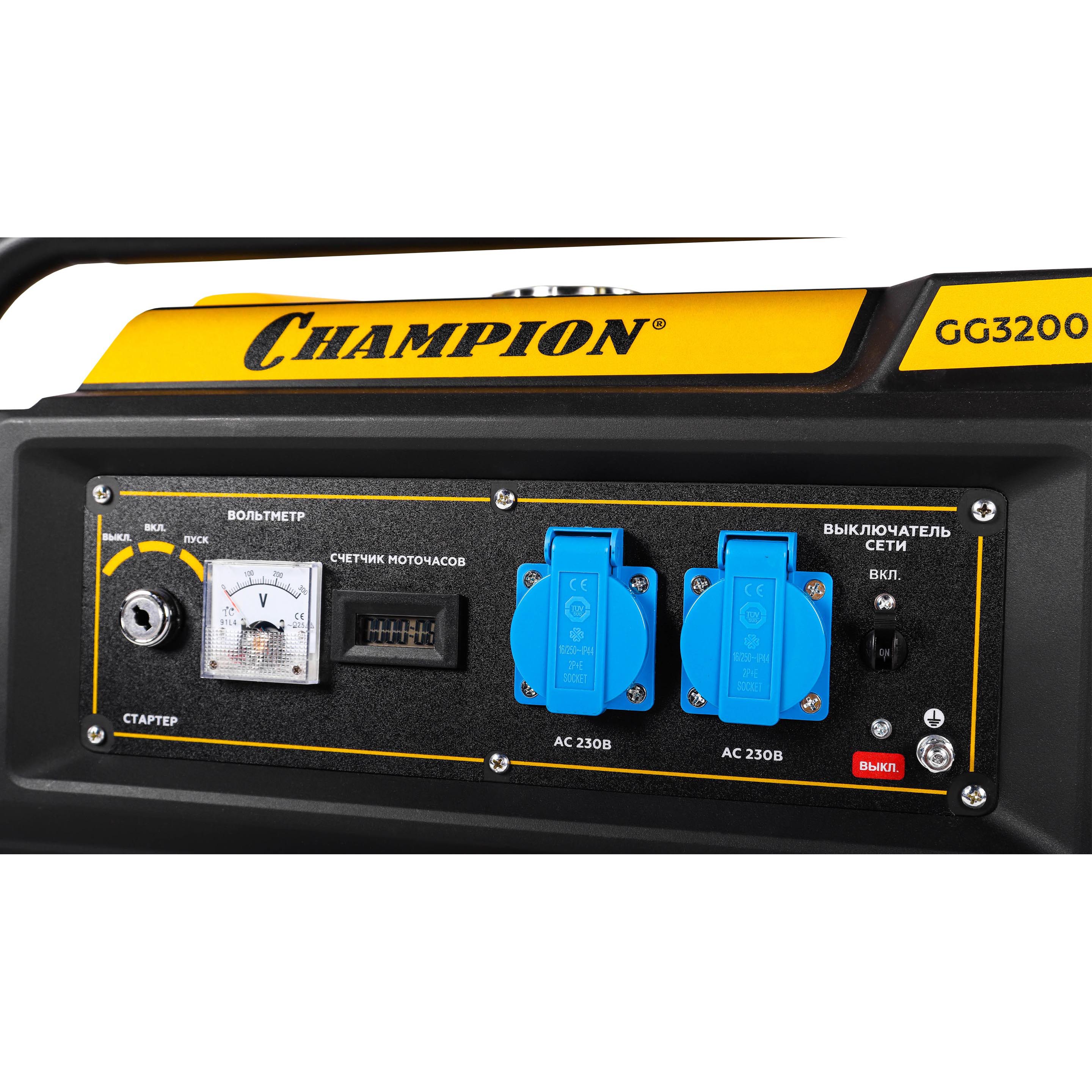 фото Генератор бензиновый champion gg3200ew