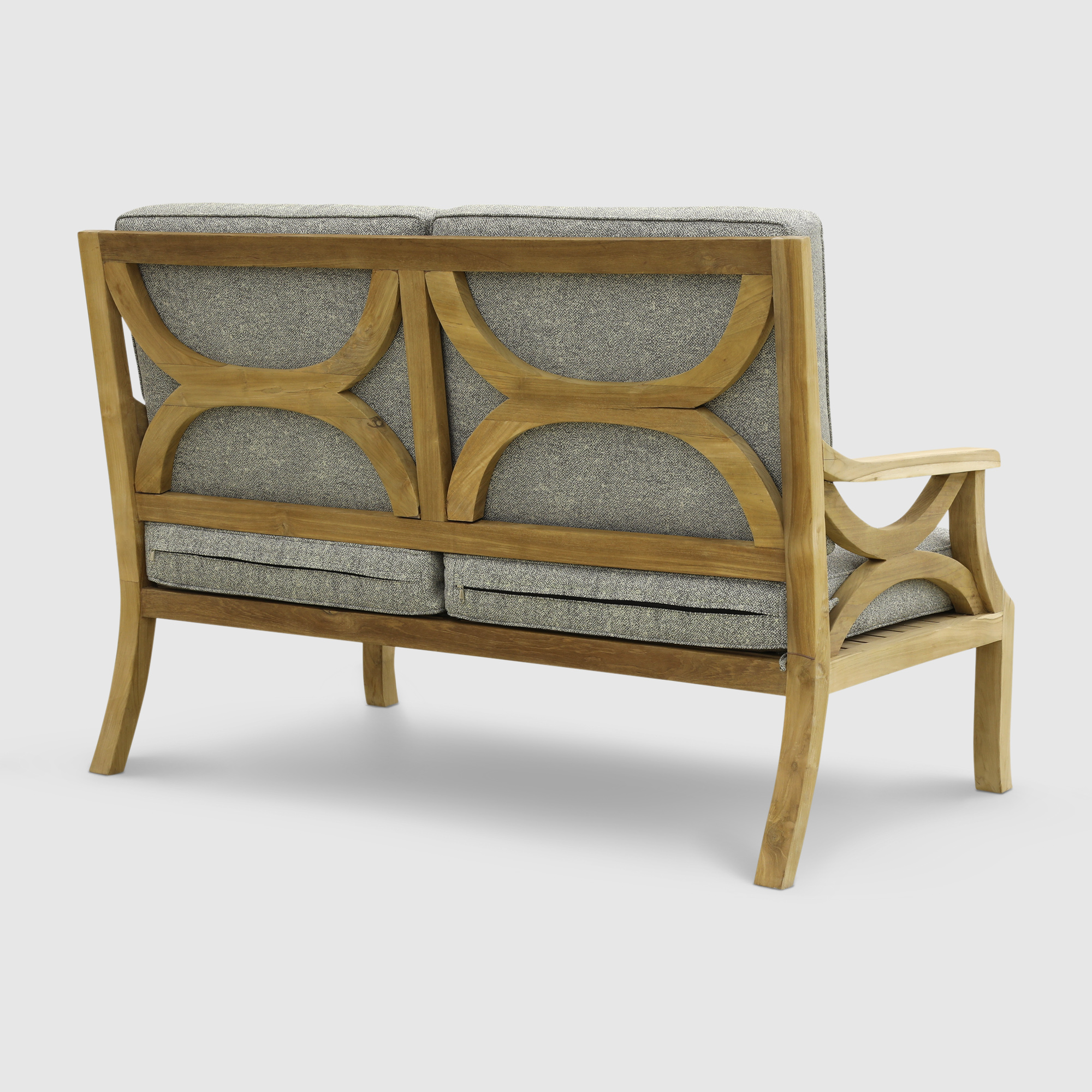 Комплект мебели Jepara Valeria с 2-х местными диванами 5 предметов, цвет светлое дерево, размер 138х75х92 - фото 4