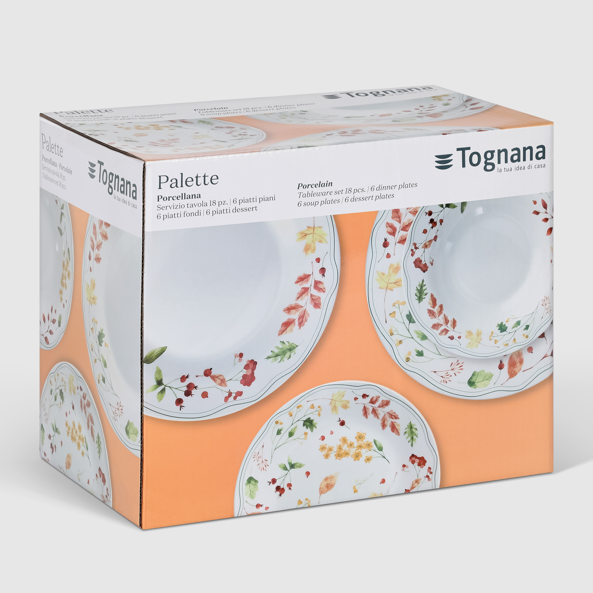 Набор столовый Tognana Palette на 6 персон 18 предметов, цвет белый - фото 10
