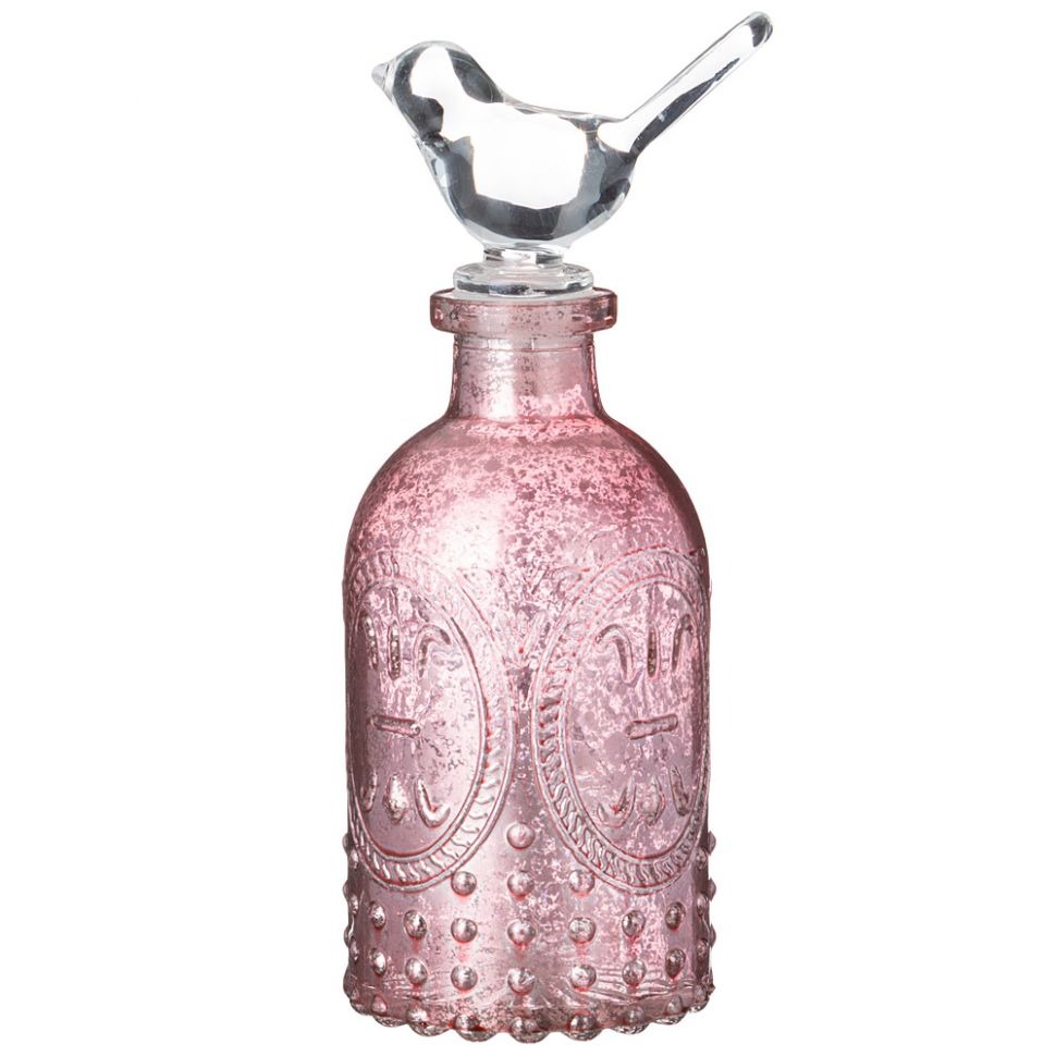 фото Бутылочка декоративная lefard анкара розовая 6,5х6,5х17,5 см