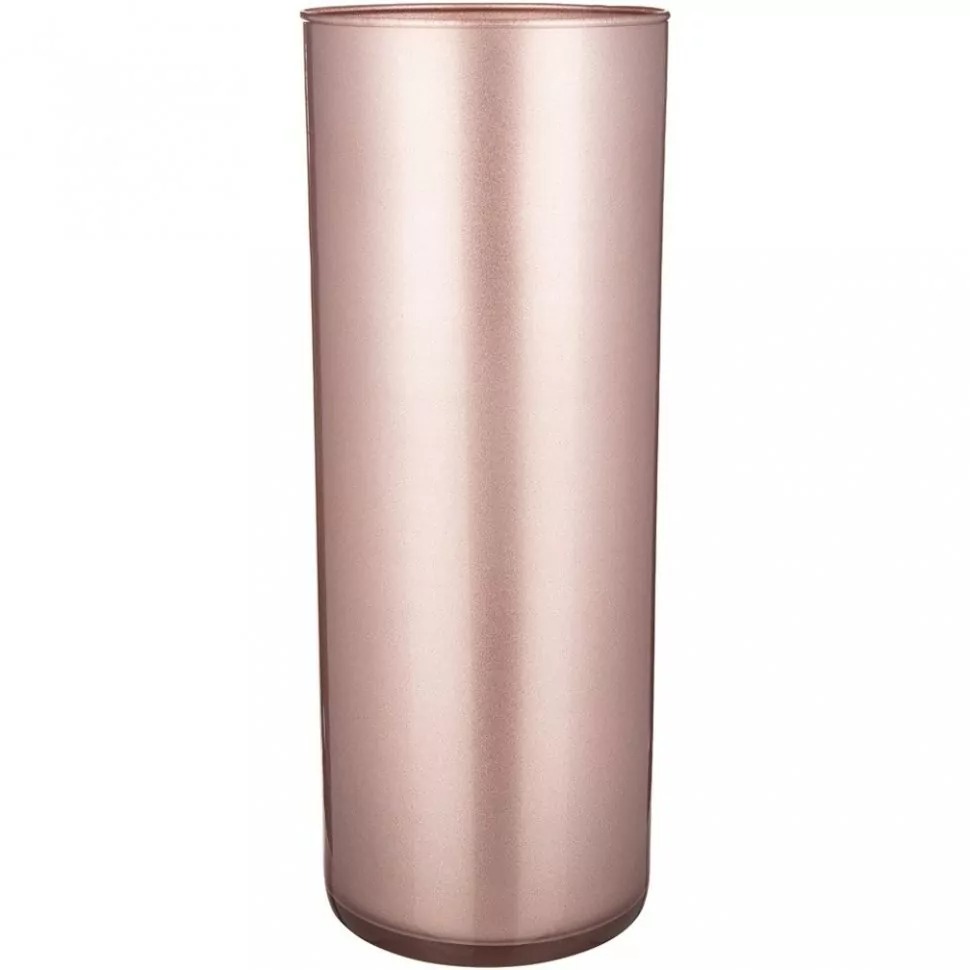 фото Ваза-цилиндр franco sparkle rosa 15х40 см
