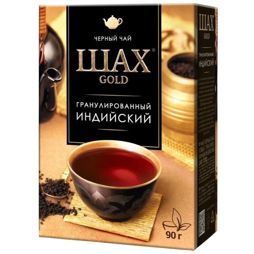 фото Чай черный шах gold гранулированный 90 г