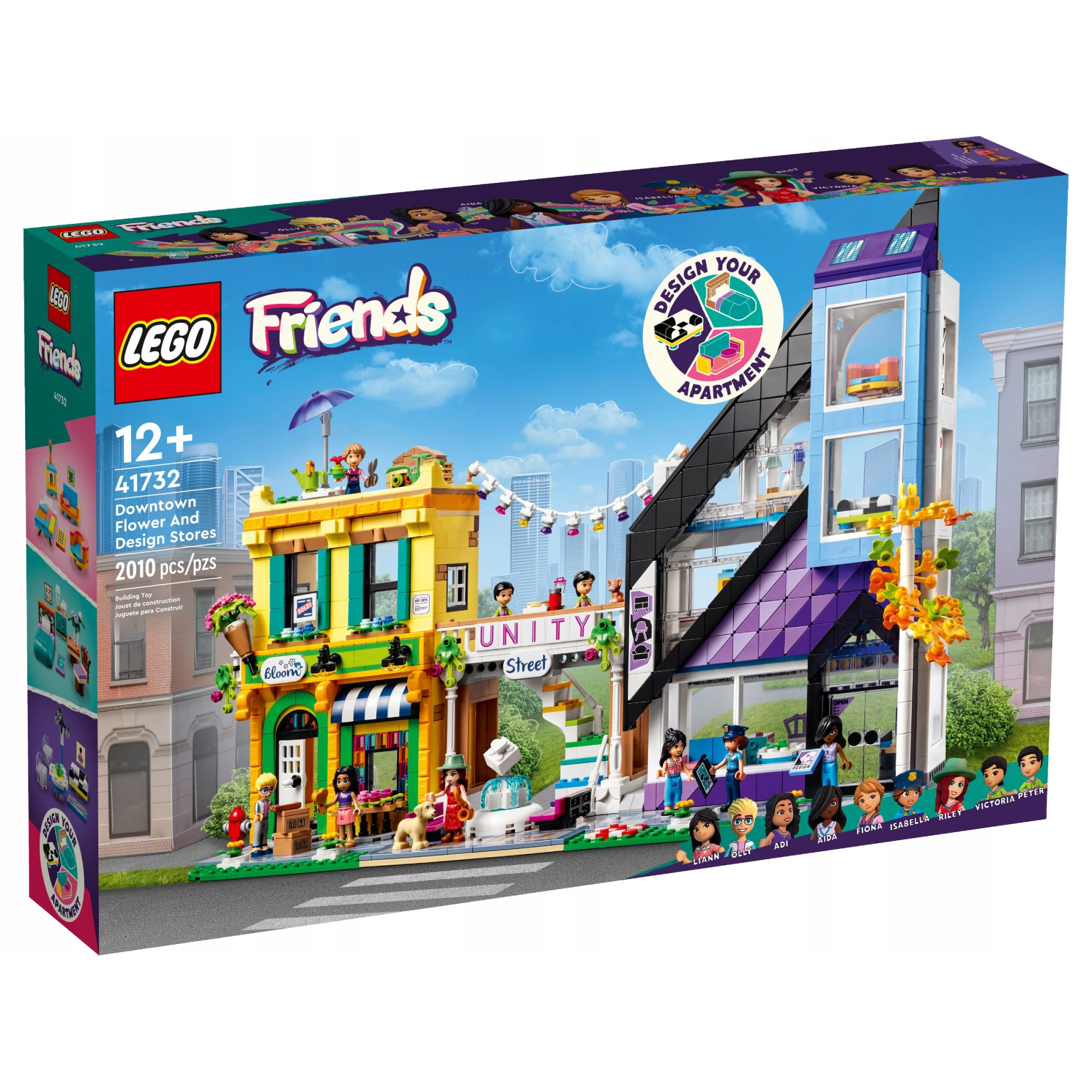 фото Конструктор lego friends магазины цветов и дизайна в центре города