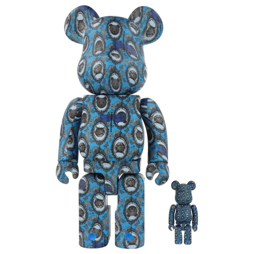 Фигура Bearbrick Medicom Toy Set Robe Japonica Mirror 400%/100%