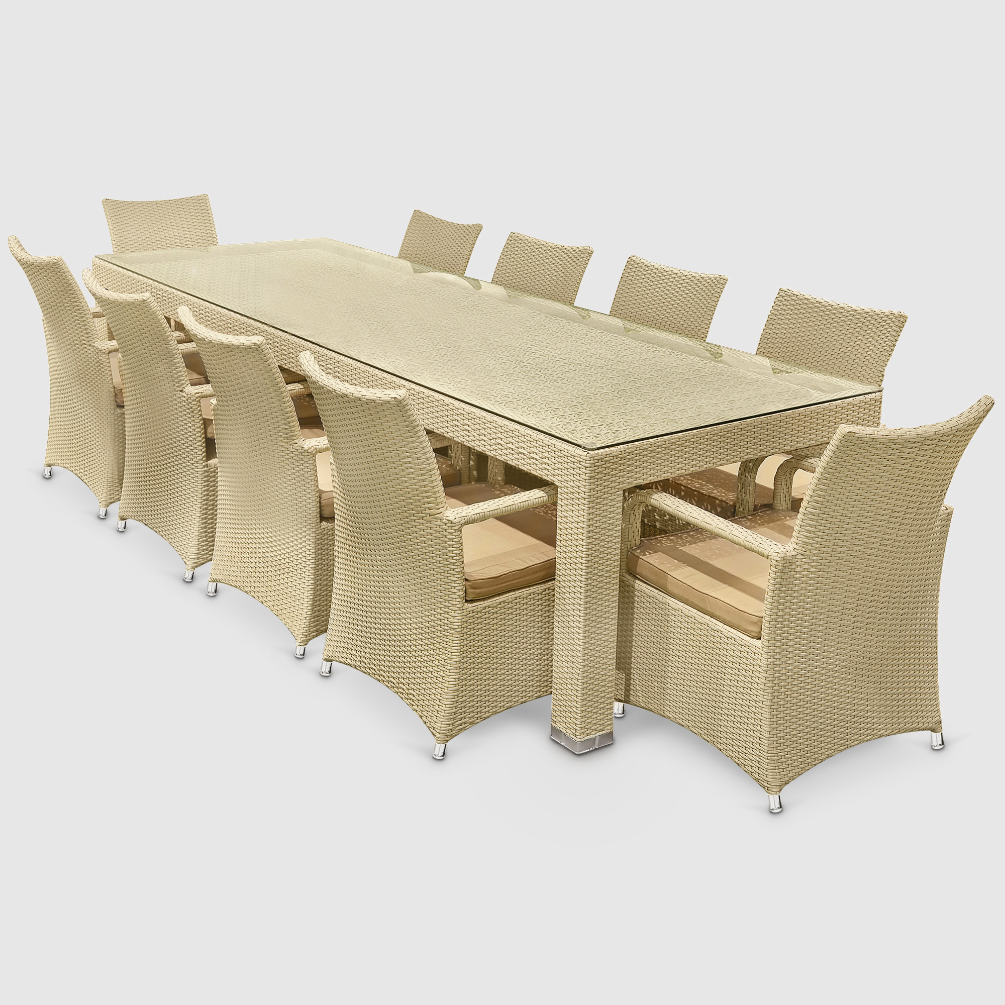 Комплект мебели NS RATTAN/MAVI 11 предметов, цвет бежевый, размер 58х60х90 см