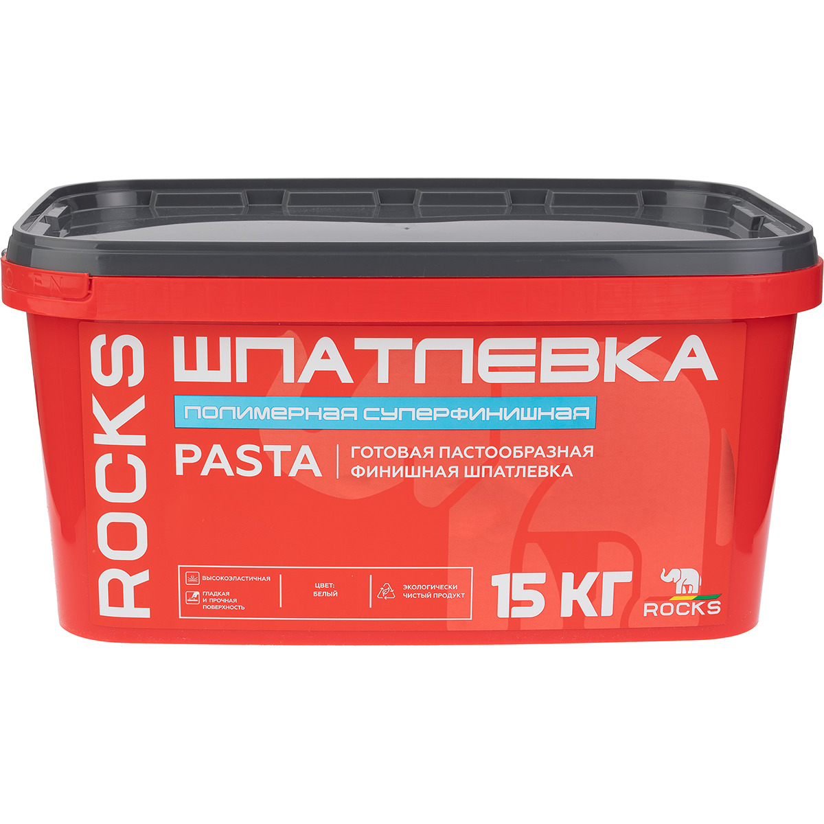 

Шпатлевка полимерная Rocks Pasta суперфинишная трещиностойкая 15 кг, Белый