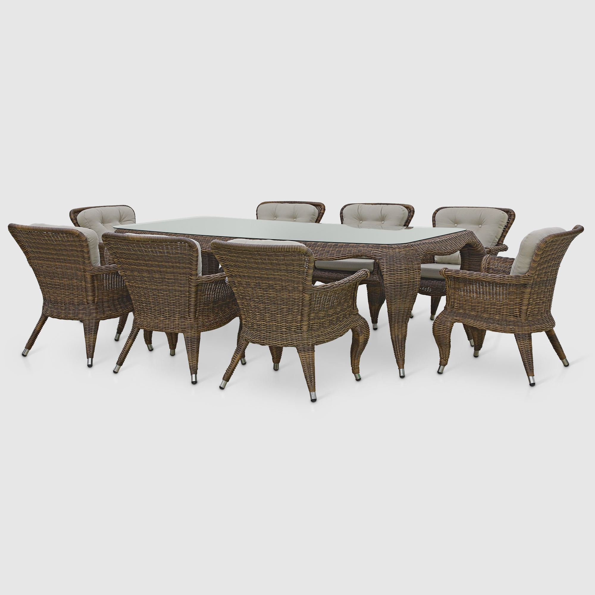 Комплект мебели Luce Garden Viola коричневый 9 предметов