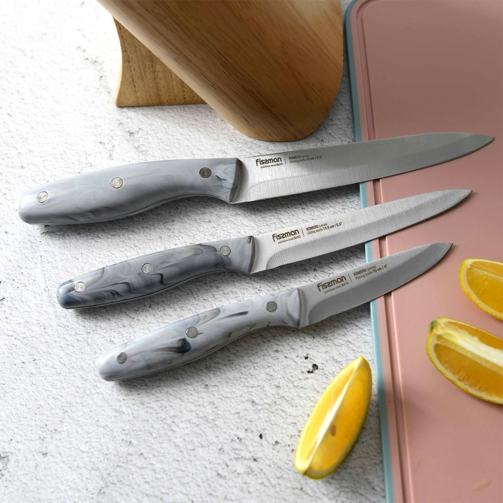 Набор ножей Fissman Romero 3 предмета 2702, цвет стальной - фото 4