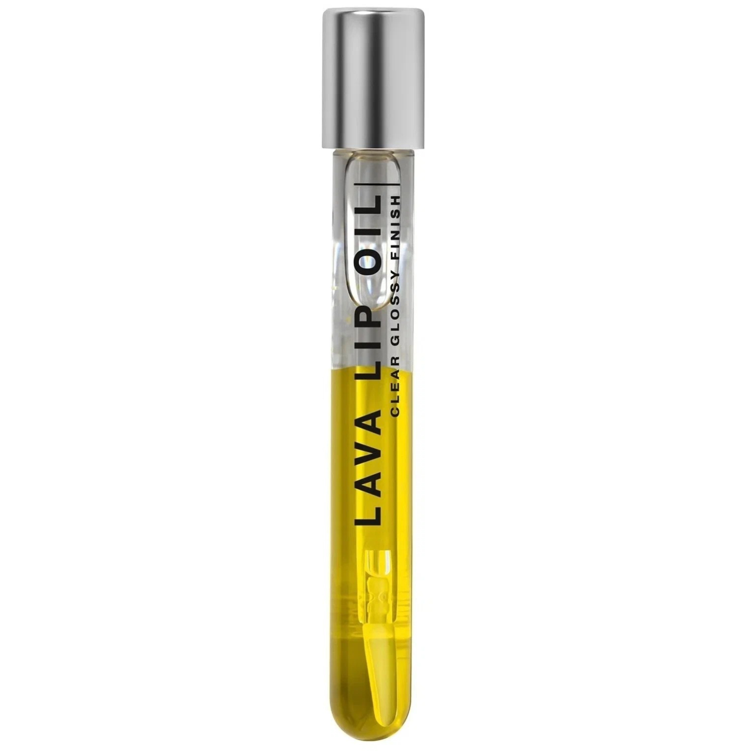 фото Двухфазное масло для губ influence beauty lava lip oil увлажняющее, уход и глянцевый финиш, тон 02: прозрачный желтый, 6мл