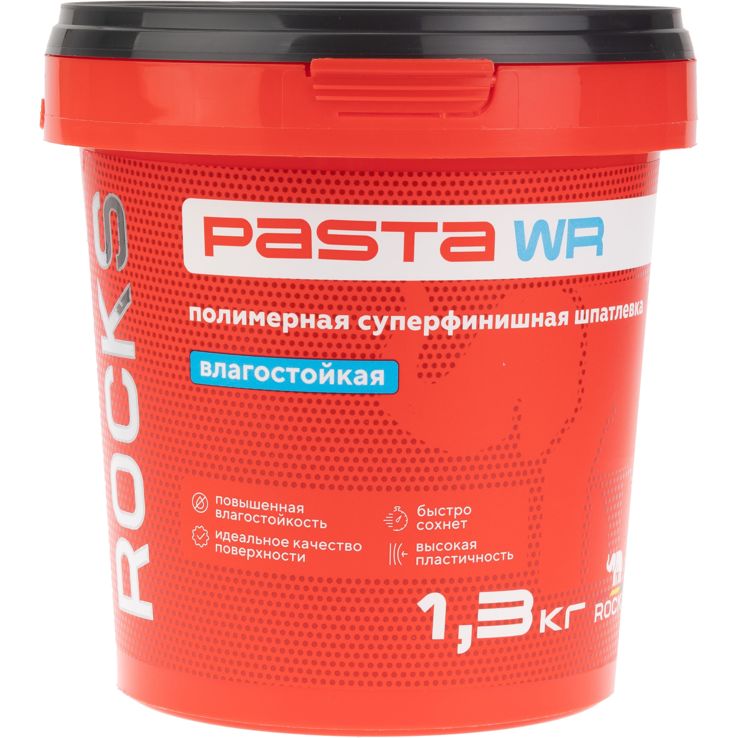Шпатлевка полимерная Rocks Pasta суперфинишная влагостойкая 1,3 кг, цвет белый