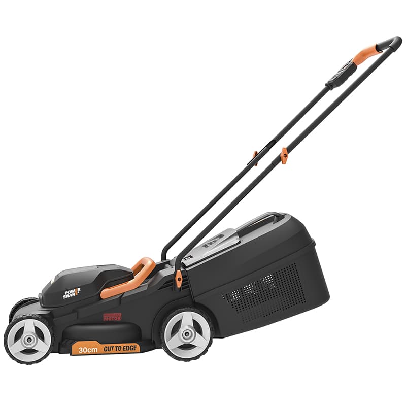 фото Газонокосилка аккумуляторная worx wg730e, 20в, бесщеточная, 30 см, 4ач х 1, зу 2а