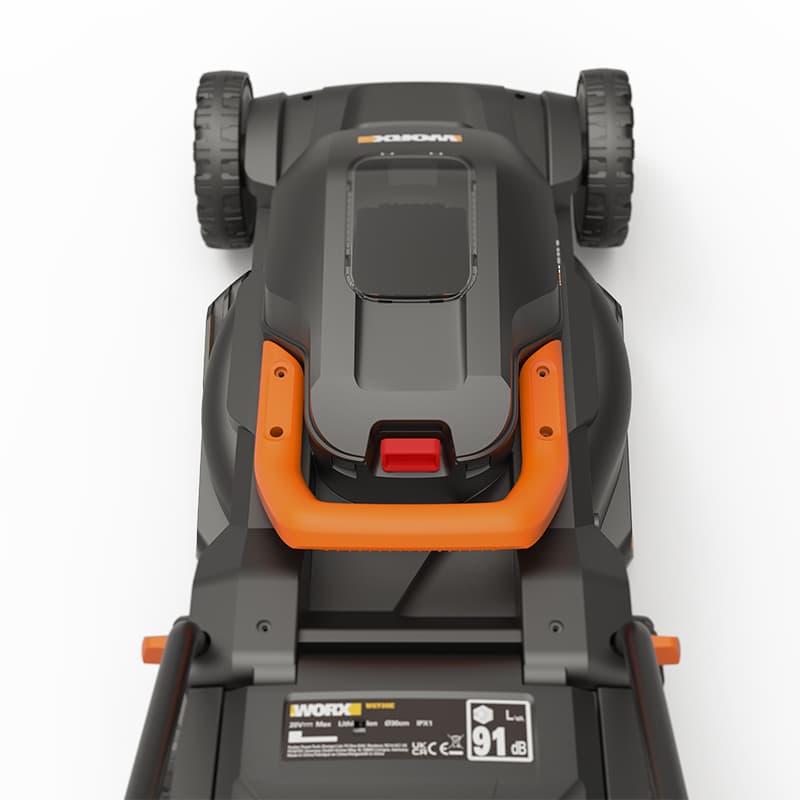 фото Газонокосилка аккумуляторная worx wg730e, 20в, бесщеточная, 30 см, 4ач х 1, зу 2а