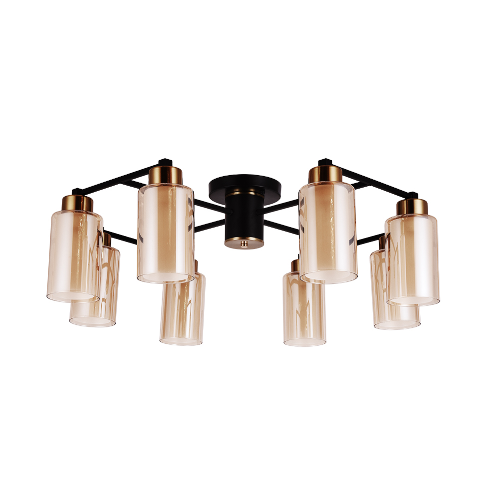 фото Потолочная люстра arte lamp leo a7027pl-8bk