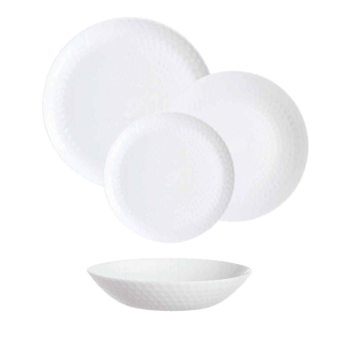 фото Сервиз столовый luminarc pampille blanc белый 18 предметов