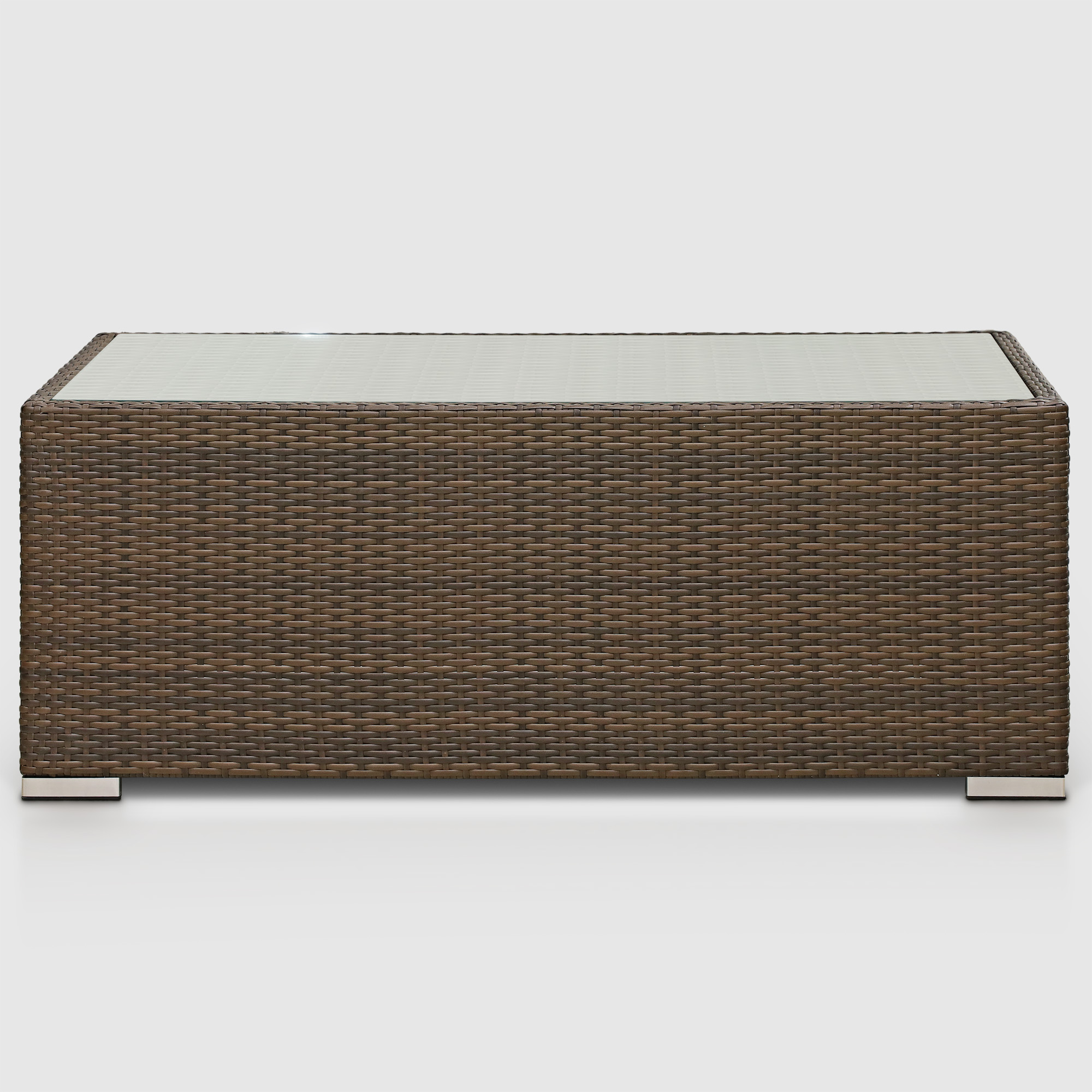 Комплект мебели Ns Rattan Cleo коричневый с бежевым 7 предметов, цвет бежевый, размер 224х88х70 - фото 11