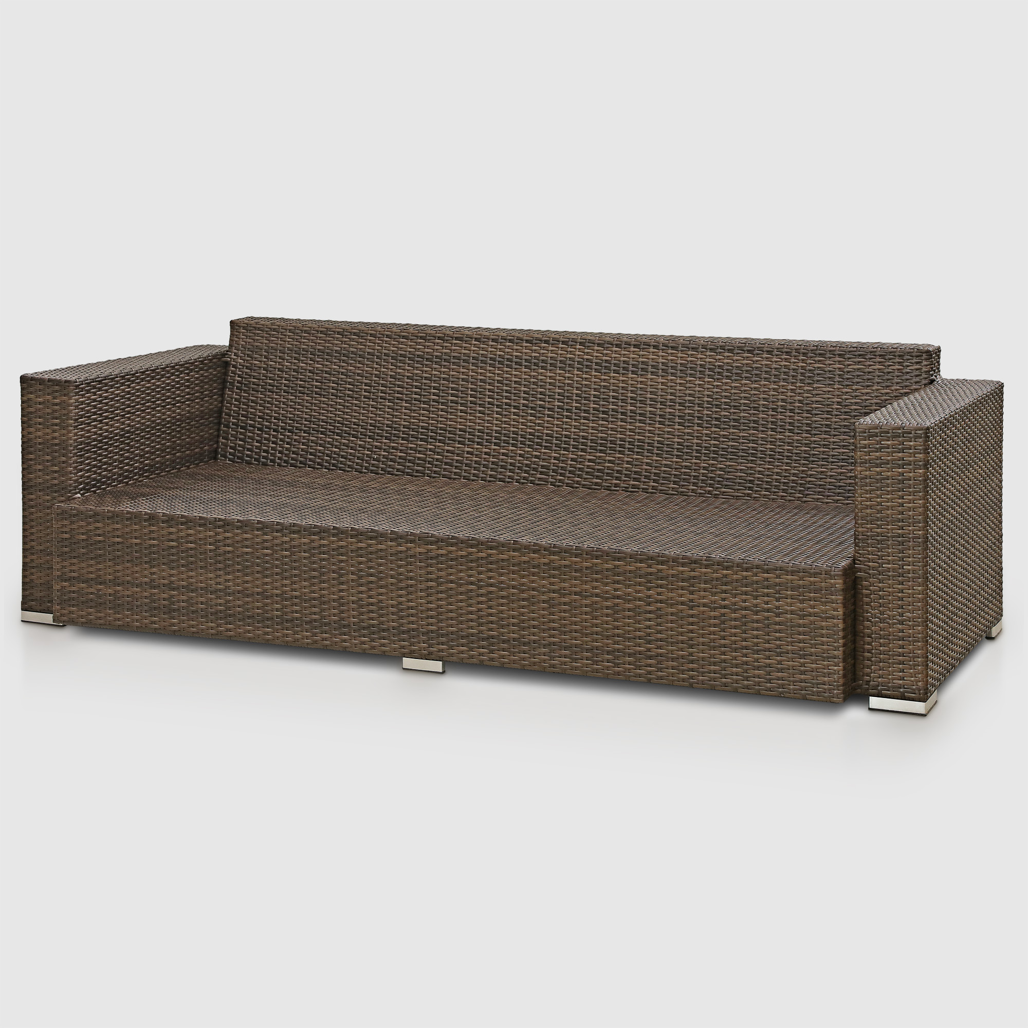 Комплект мебели Ns Rattan Cleo коричневый с бежевым 7 предметов, цвет бежевый, размер 224х88х70 - фото 14