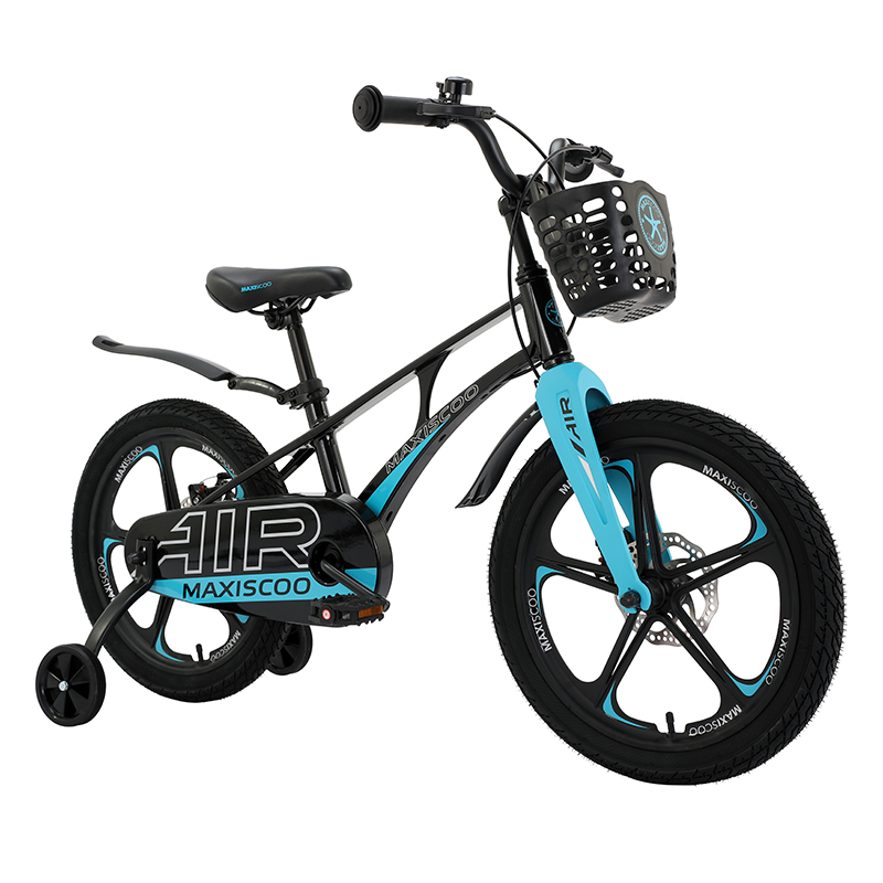 Велосипед детский Maxiscoo Air Делюкс 18 черный аметист - фото 1