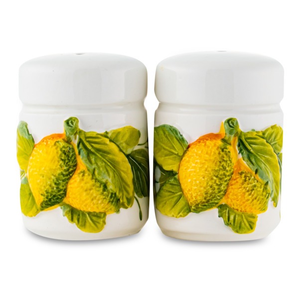 Набор для соли и перца Edelweiss Лимоны и цветы, 6 см