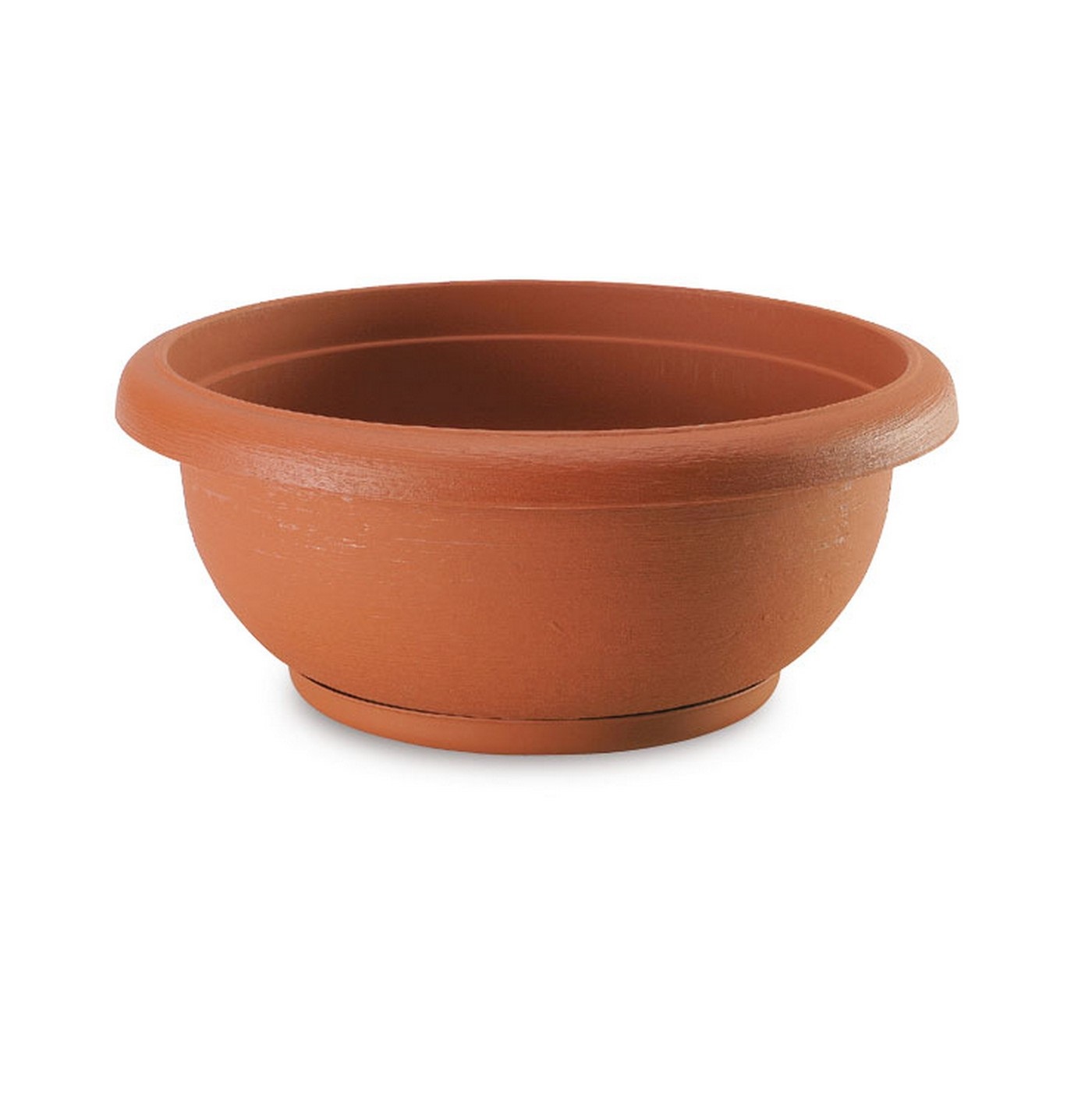 фото Миска с поддоном plastecnic terrae bowl d40 h16см терракотовый