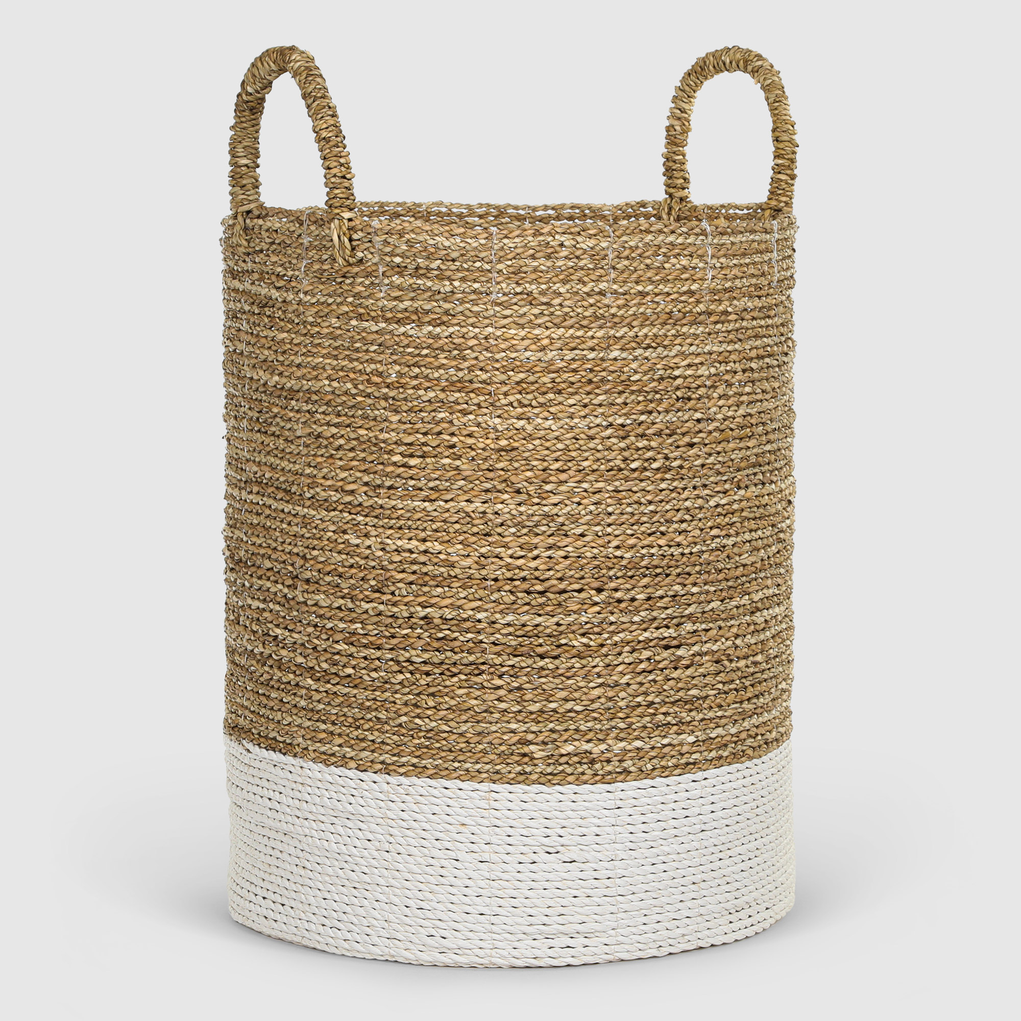 фото Корзина декоративная rattan grand deco handle seagrass 33х43 см