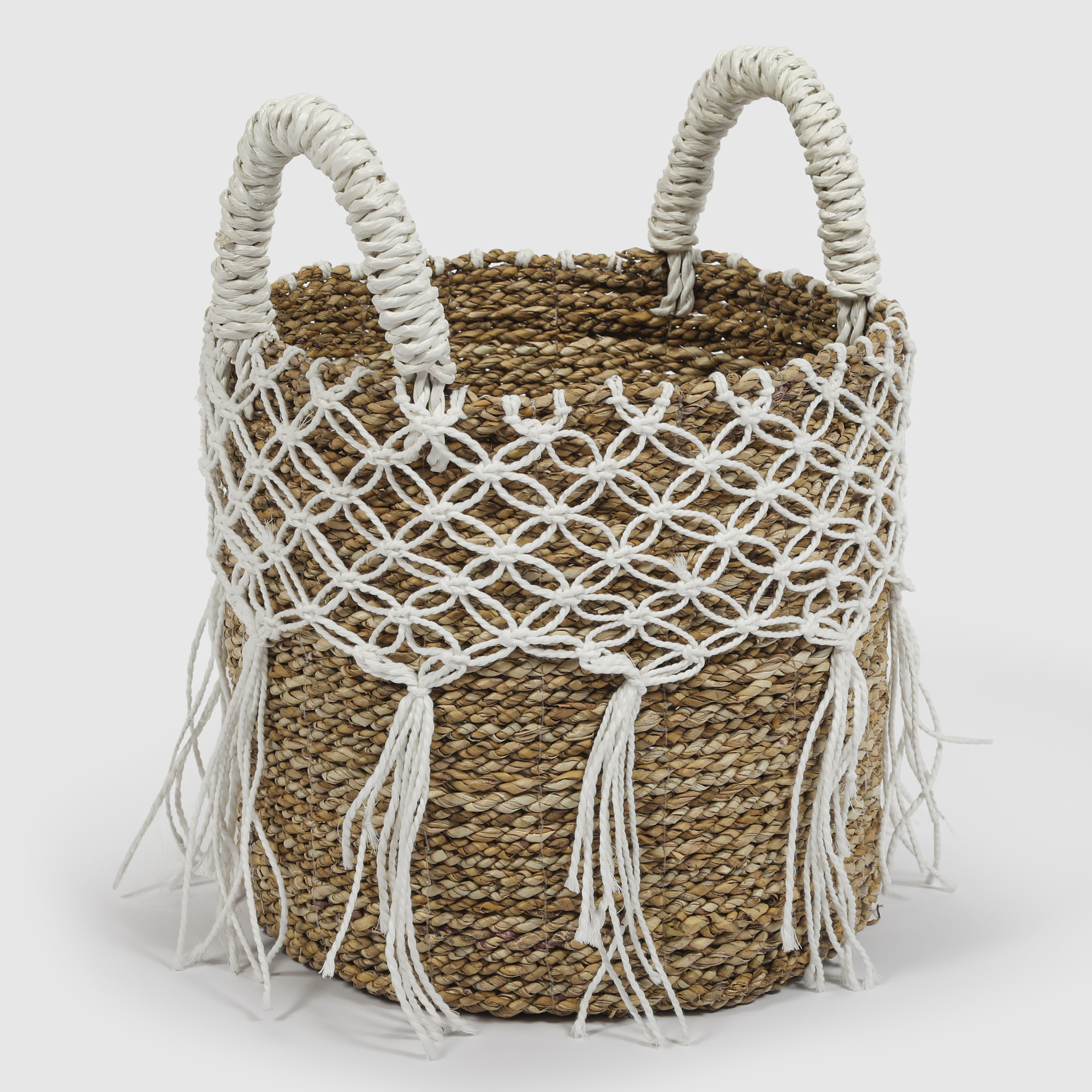 фото Корзина декоративная rattan grand deco seagras kawung 27х27 см