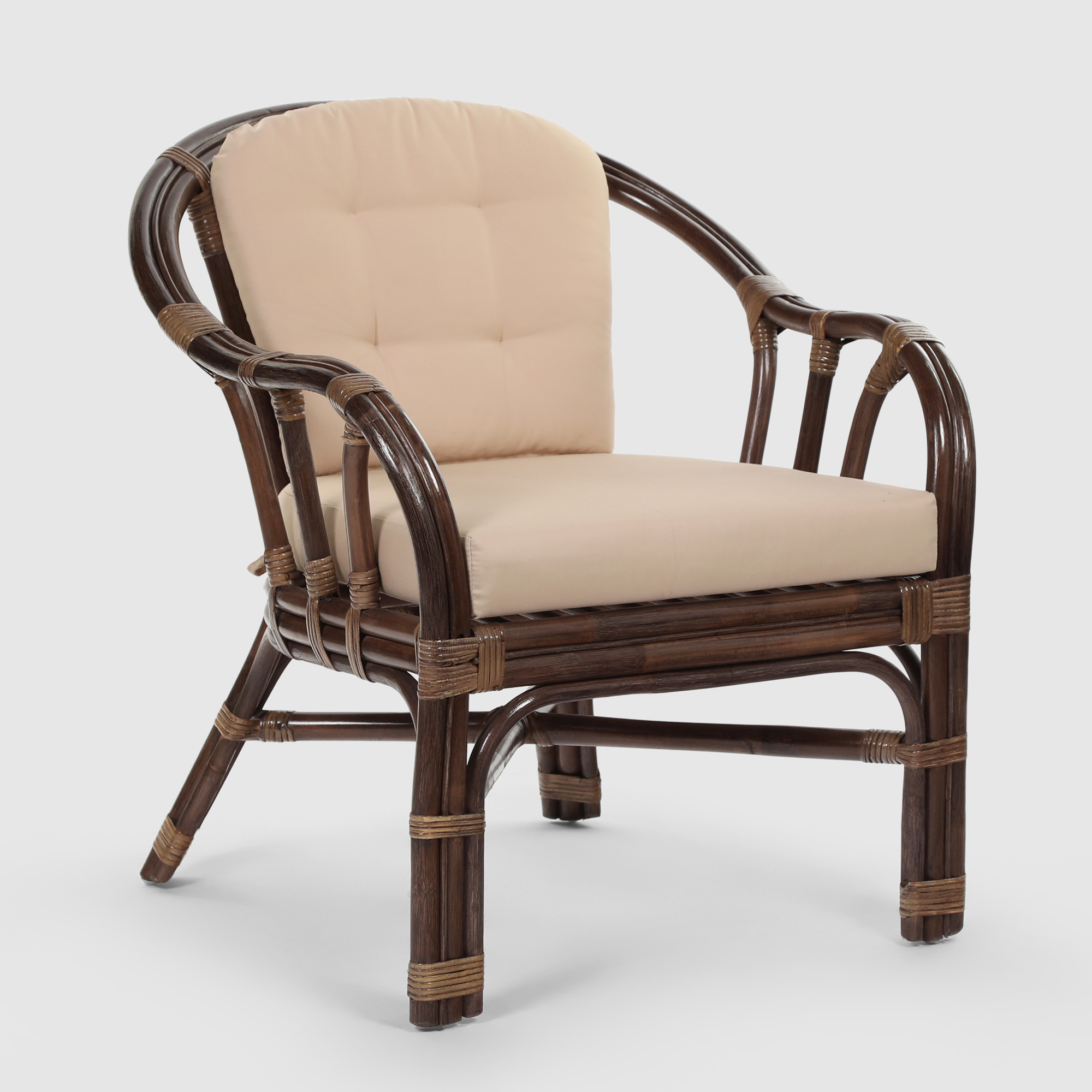 Комплект мебели Rattan grand San Marino medium brown 3 предмета, цвет коричневый, размер 60х67х70 см - фото 3